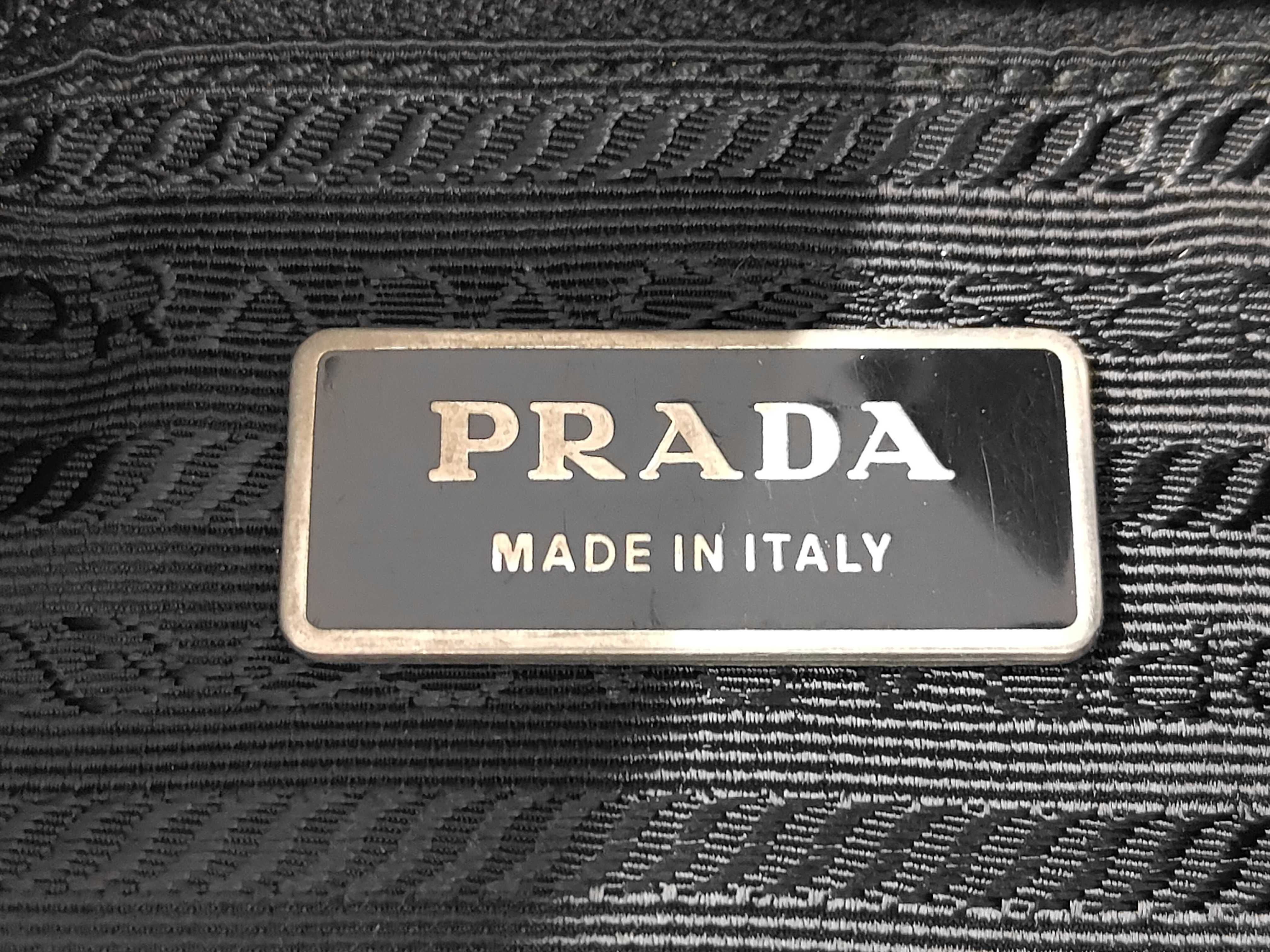 Shoulder Bag, Prada Shoulder Bag, Flap, Triangle Logo Plate, White Tag, Black Shoulder Bag — view 9