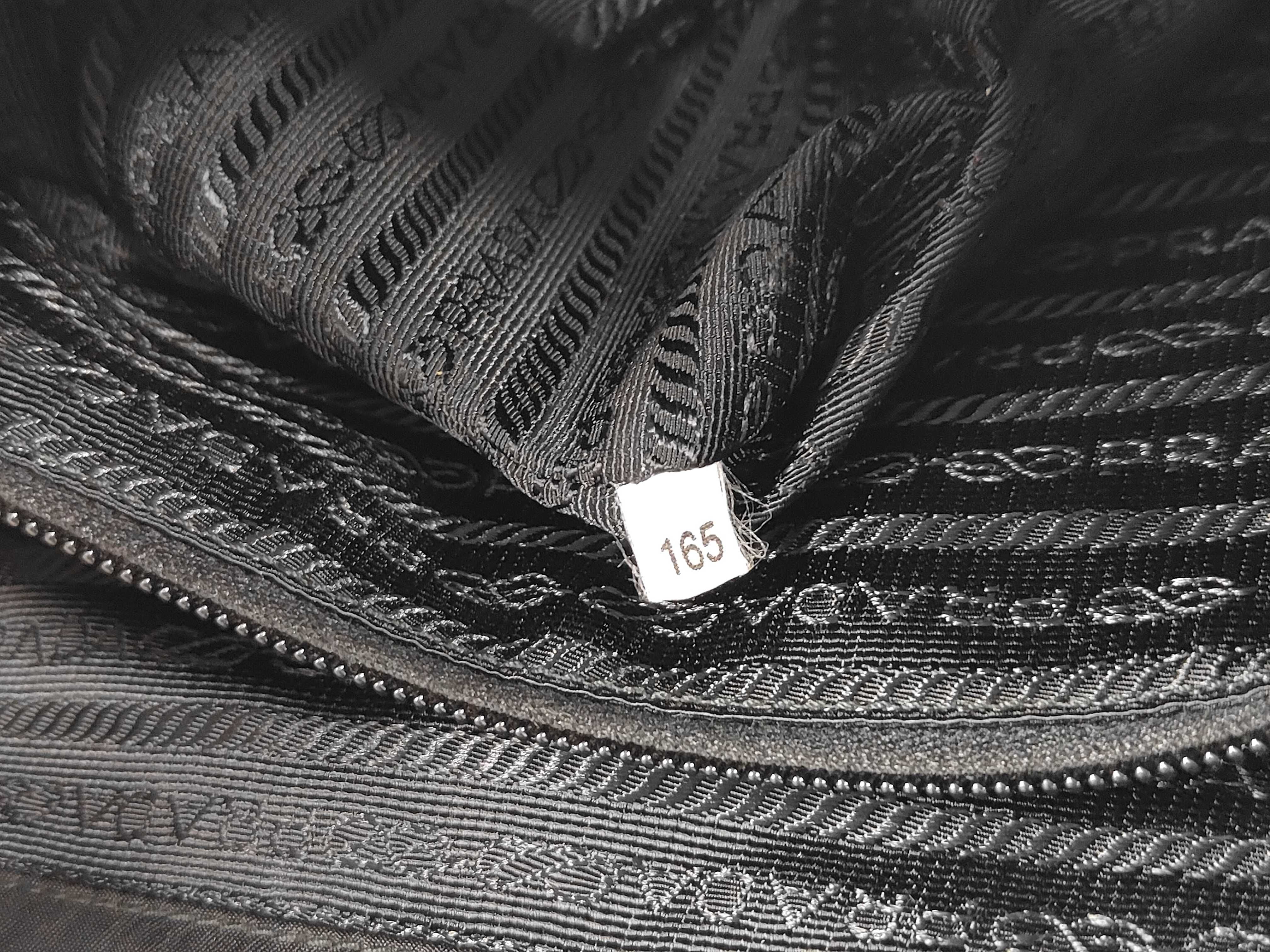 Shoulder Bag, Prada Shoulder Bag, Flap, Triangle Logo Plate, White Tag, Black Shoulder Bag — view 10
