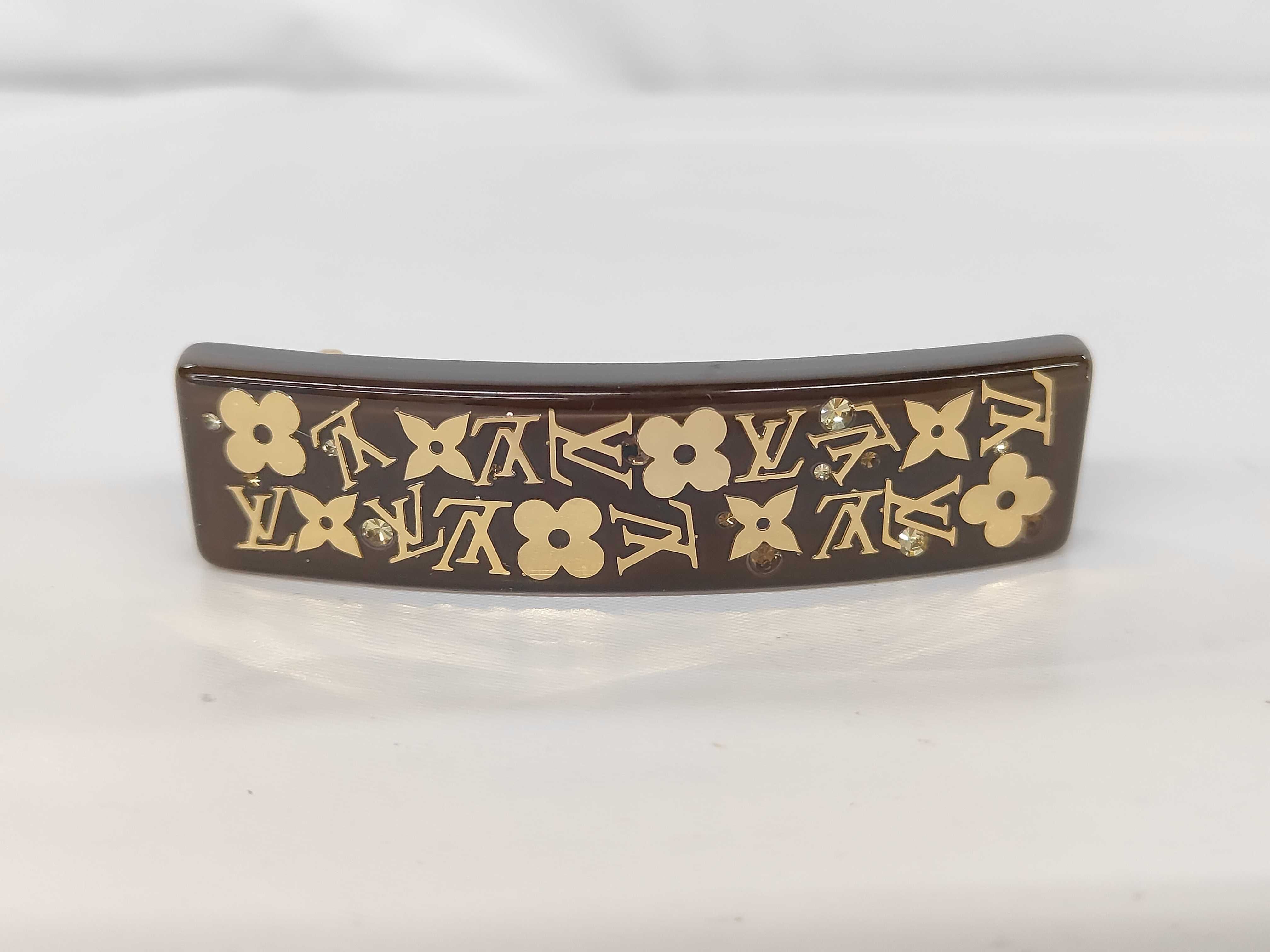 Brown Resin GP Hardware Monogram M65660 Hair Accessory
