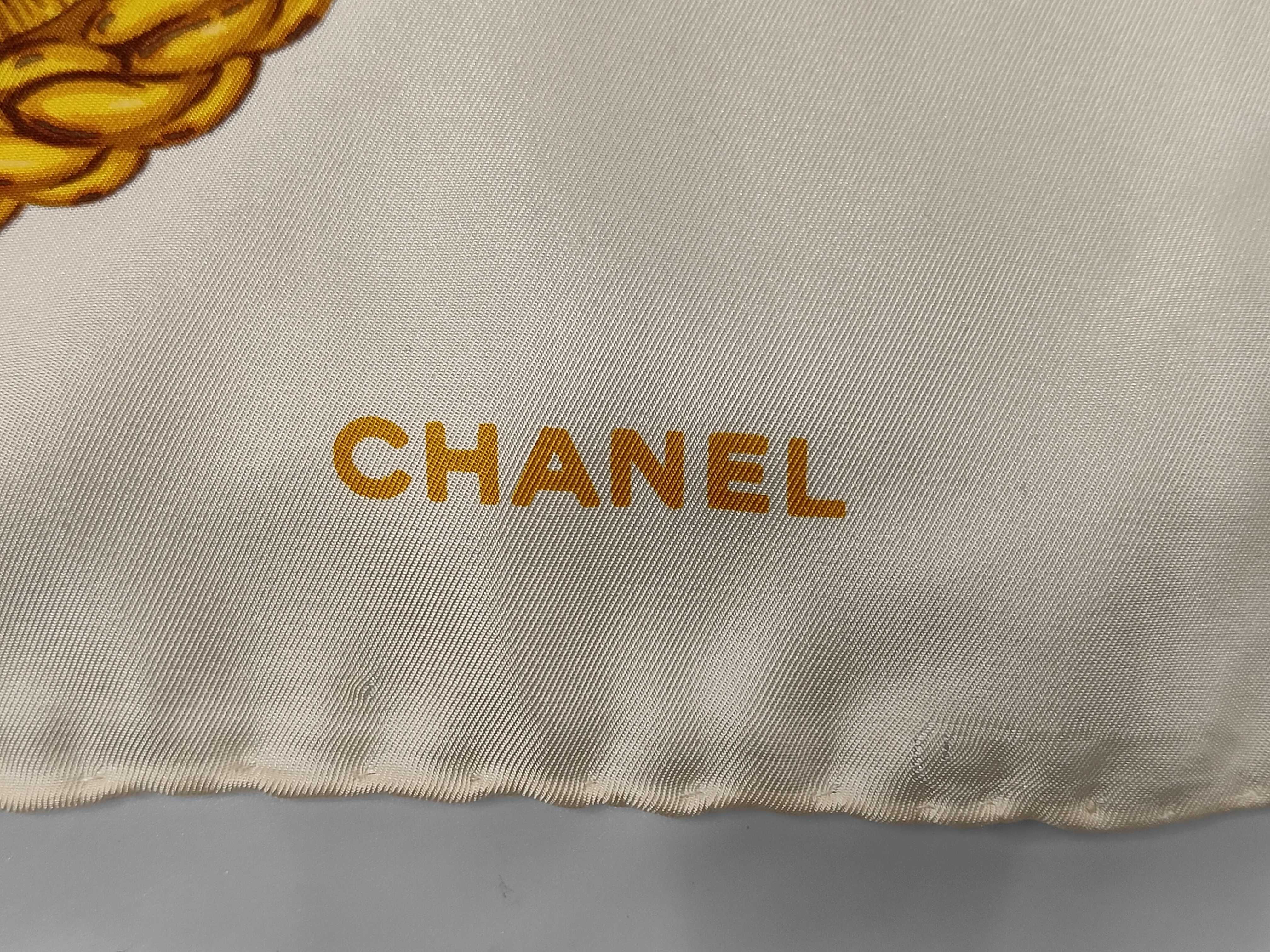 Coco Mark Icon Pattern Large Silk Scarf with Tag Other Accessories — view 3