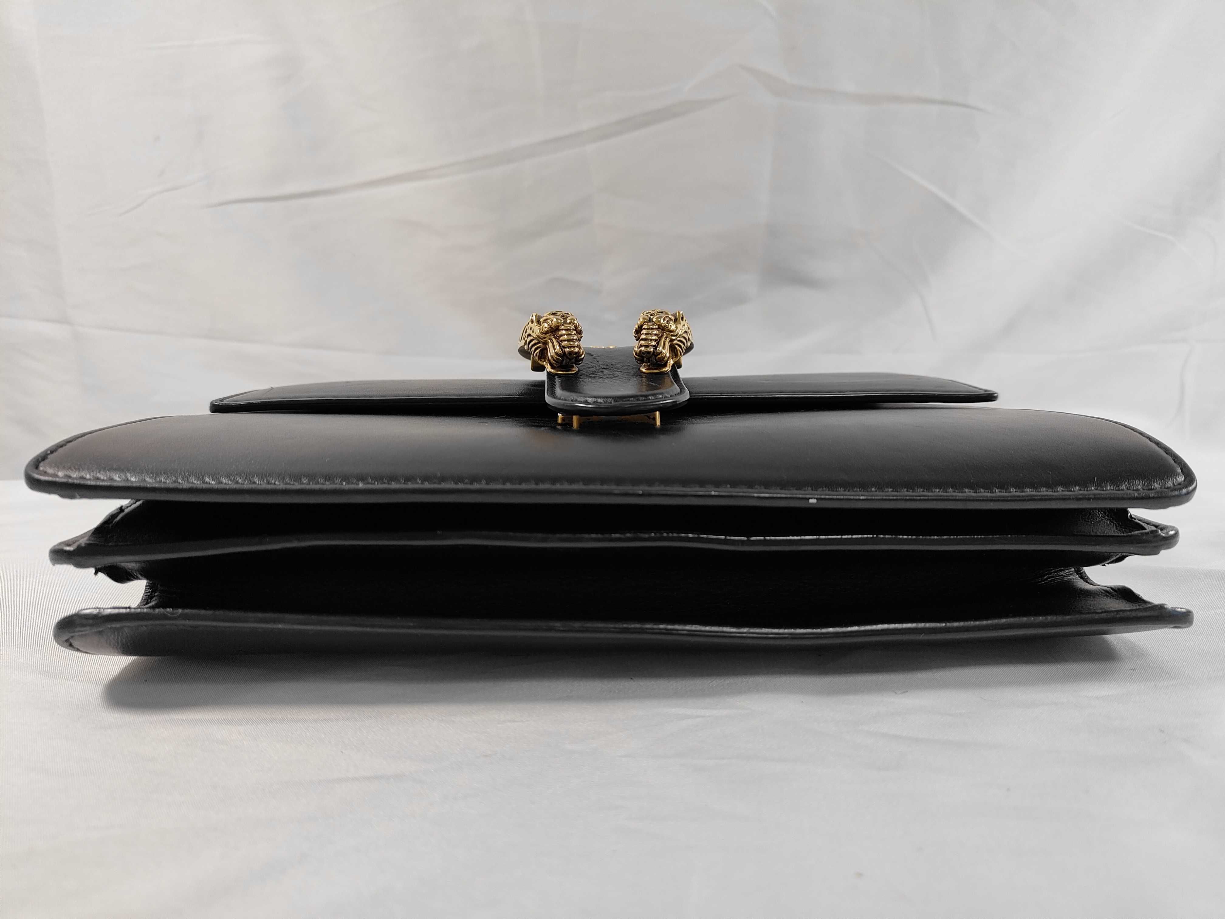 DU- Dionysus Leather 2-Way Handbag Black 448075 Handbag — view 7