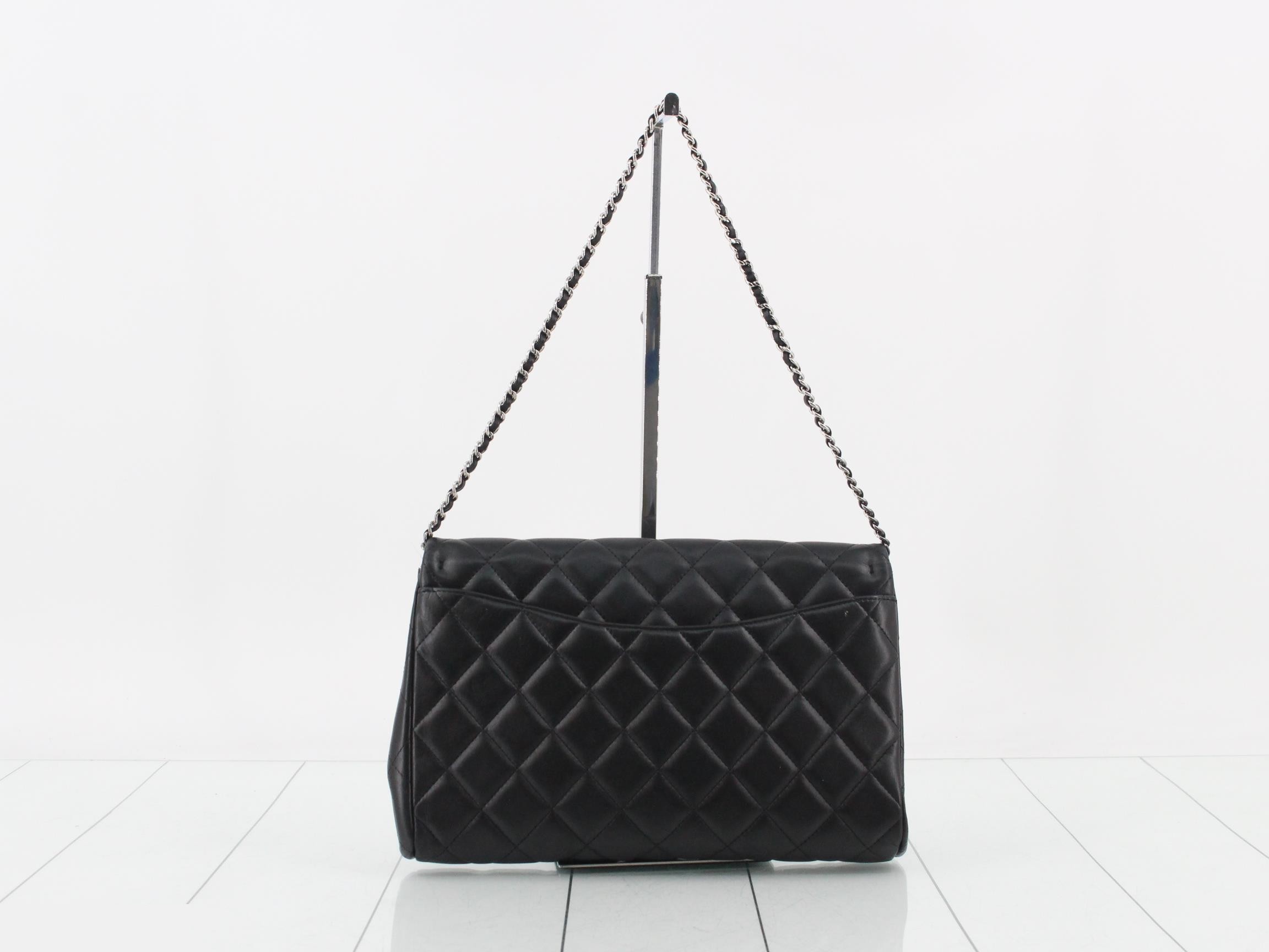 Matelassé Lambskin Turnlock Chain Semi-Shoulder Bag — view 2