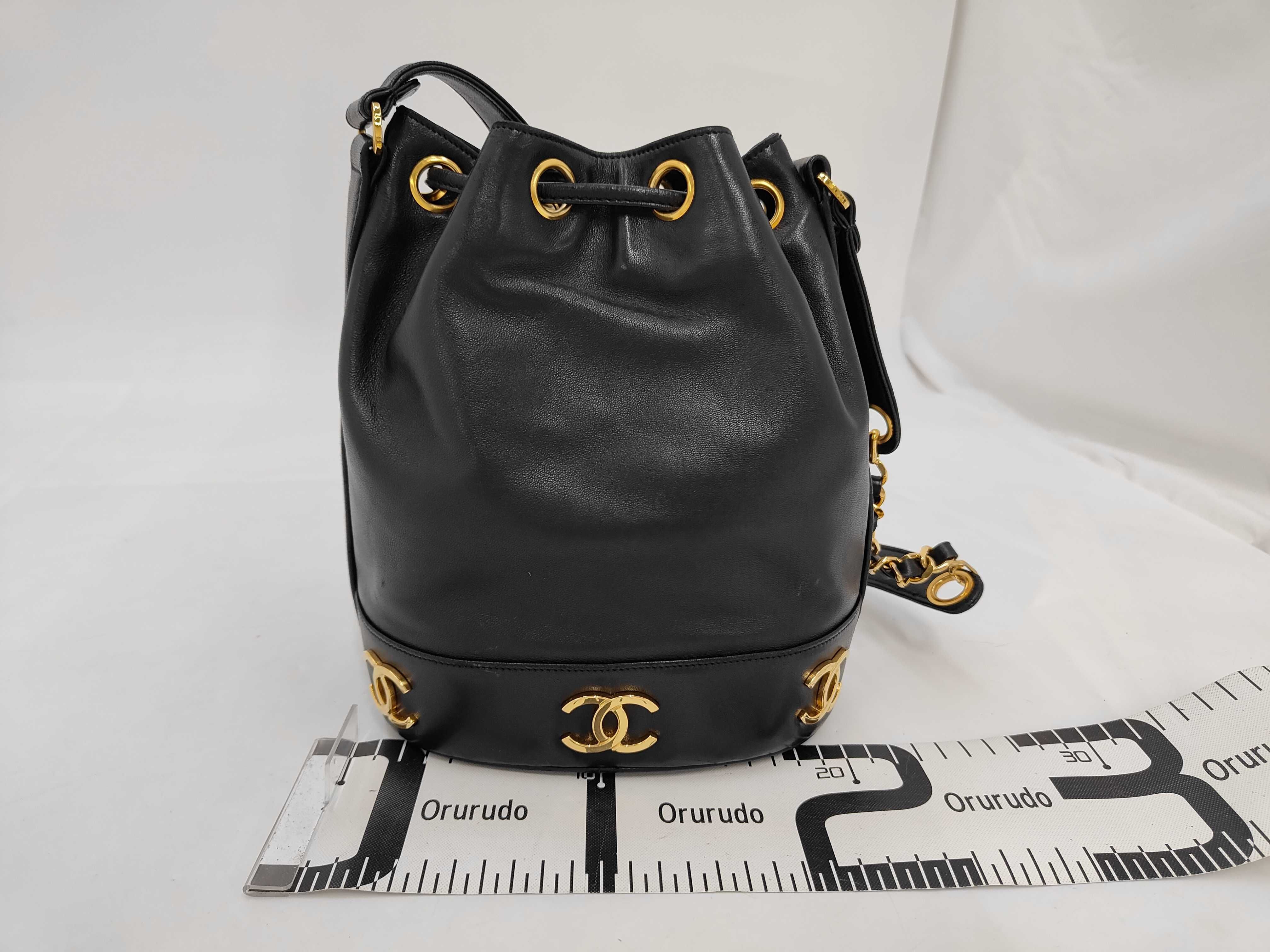 Caviar Skin Drawstring Triple Coco Bag Shoulder Bag — view 2