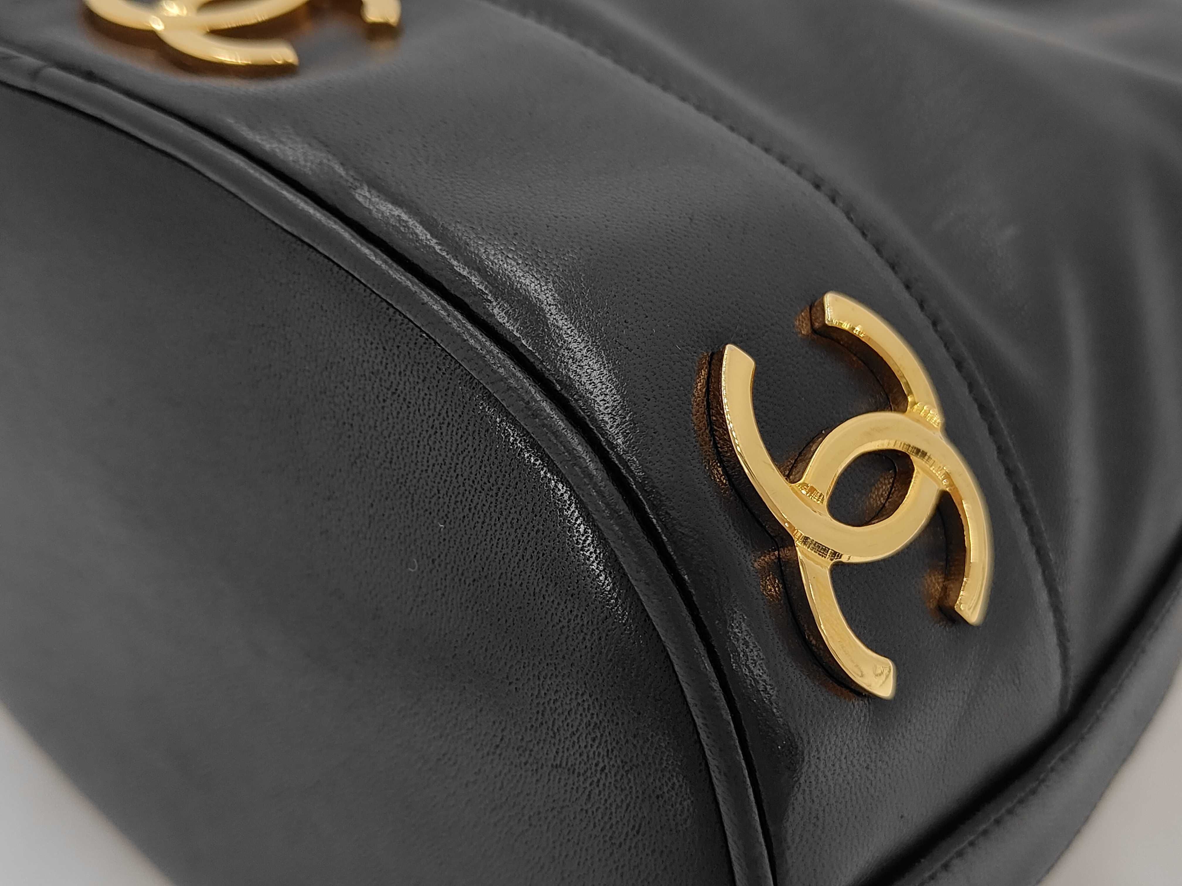 Caviar Skin Drawstring Triple Coco Bag Shoulder Bag — view 4