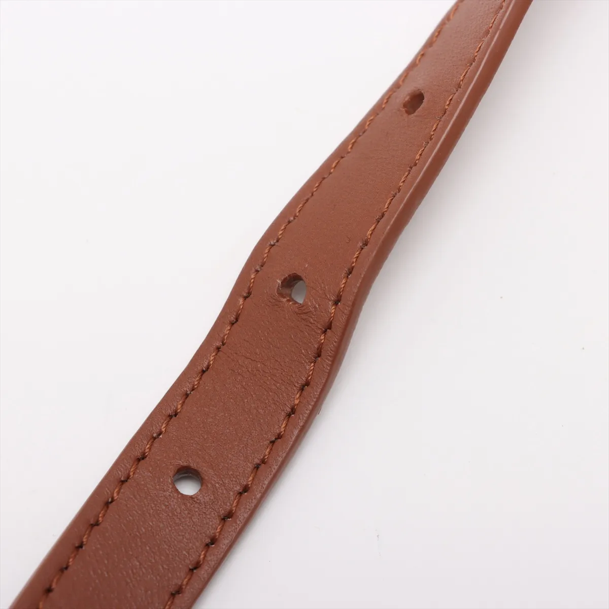 Cannage Leather Chain Shoulder Bag, Brown — view 13