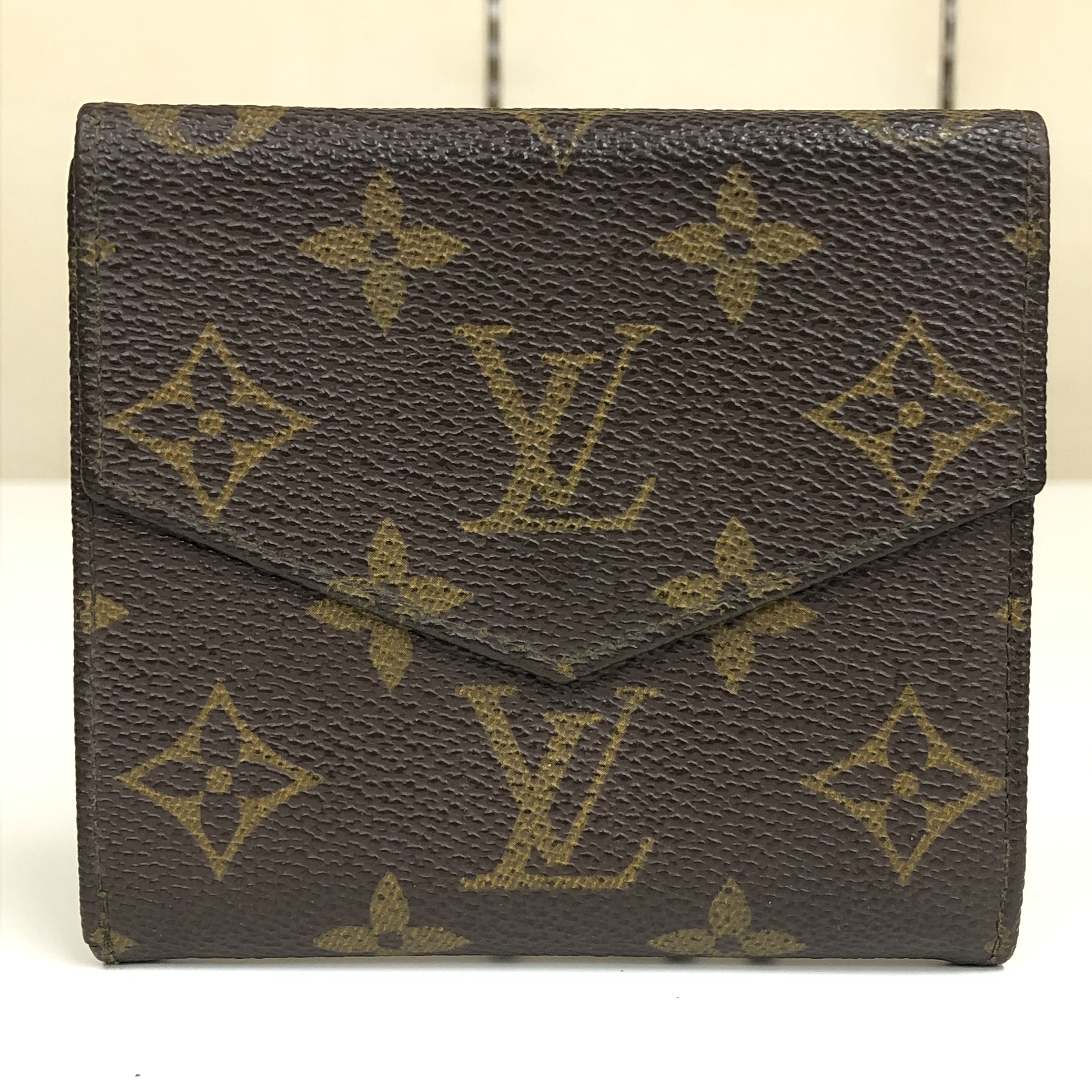 Monogram Portemonnaie Bifold Wallet M61660 (No stickiness) Compact Wallet 8910AN with coin purse, made in France. — view 2