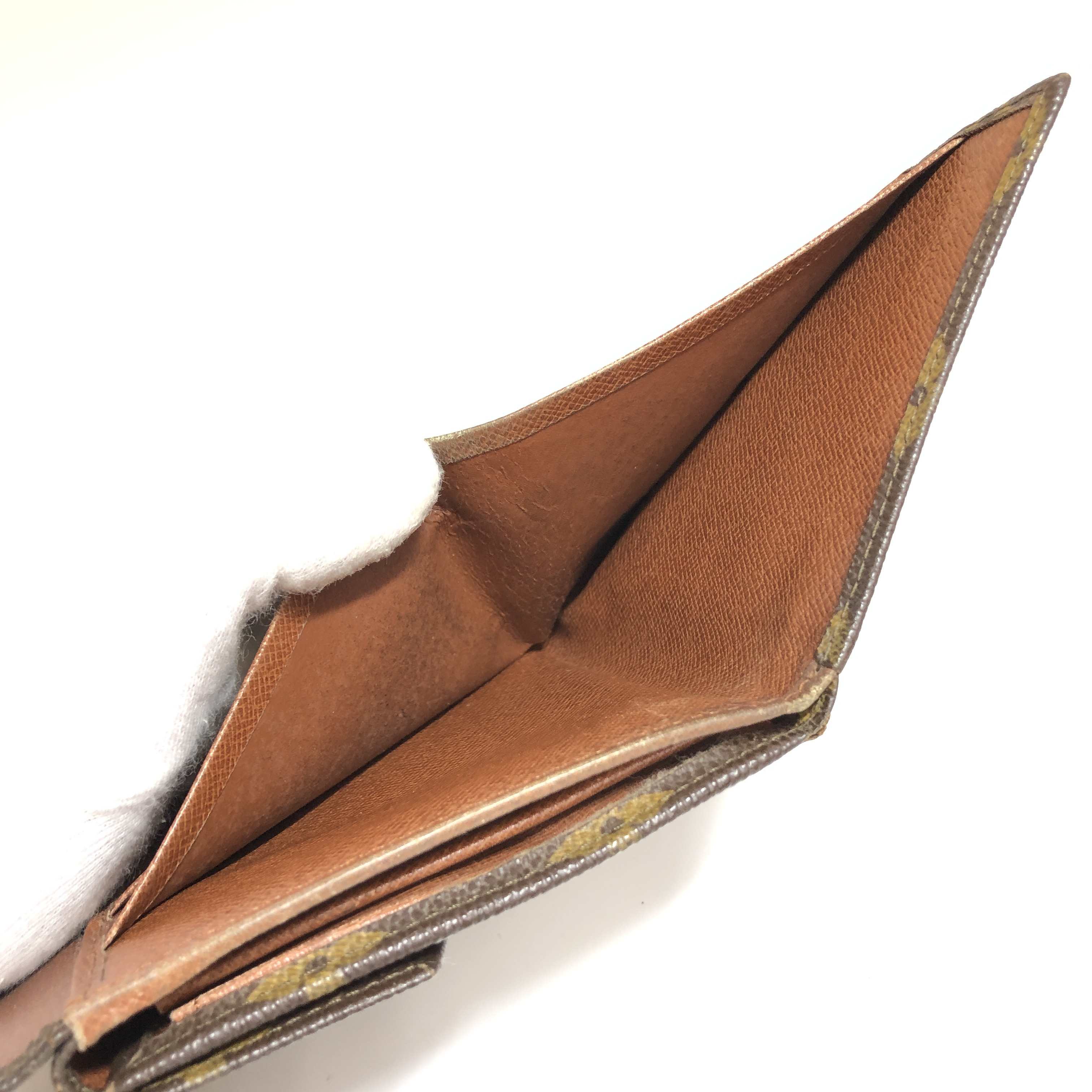 Monogram Portemonnaie Bifold Wallet M61660 (No stickiness) Compact Wallet 8910AN with coin purse, made in France. — view 11