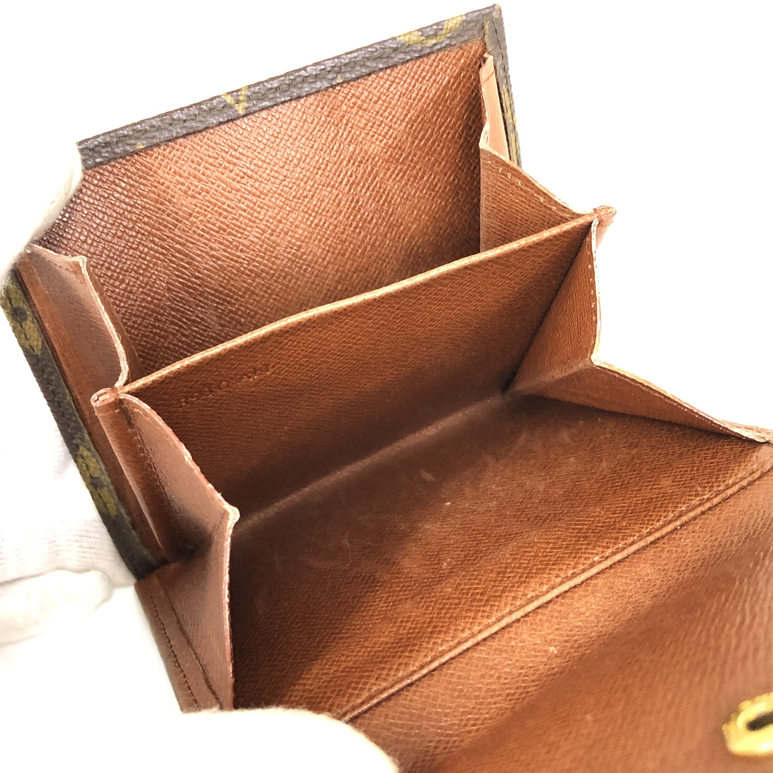 Monogram Portemonnaie Bifold Wallet M61660 (No stickiness) Compact Wallet 8910AN with coin purse, made in France. — view 14