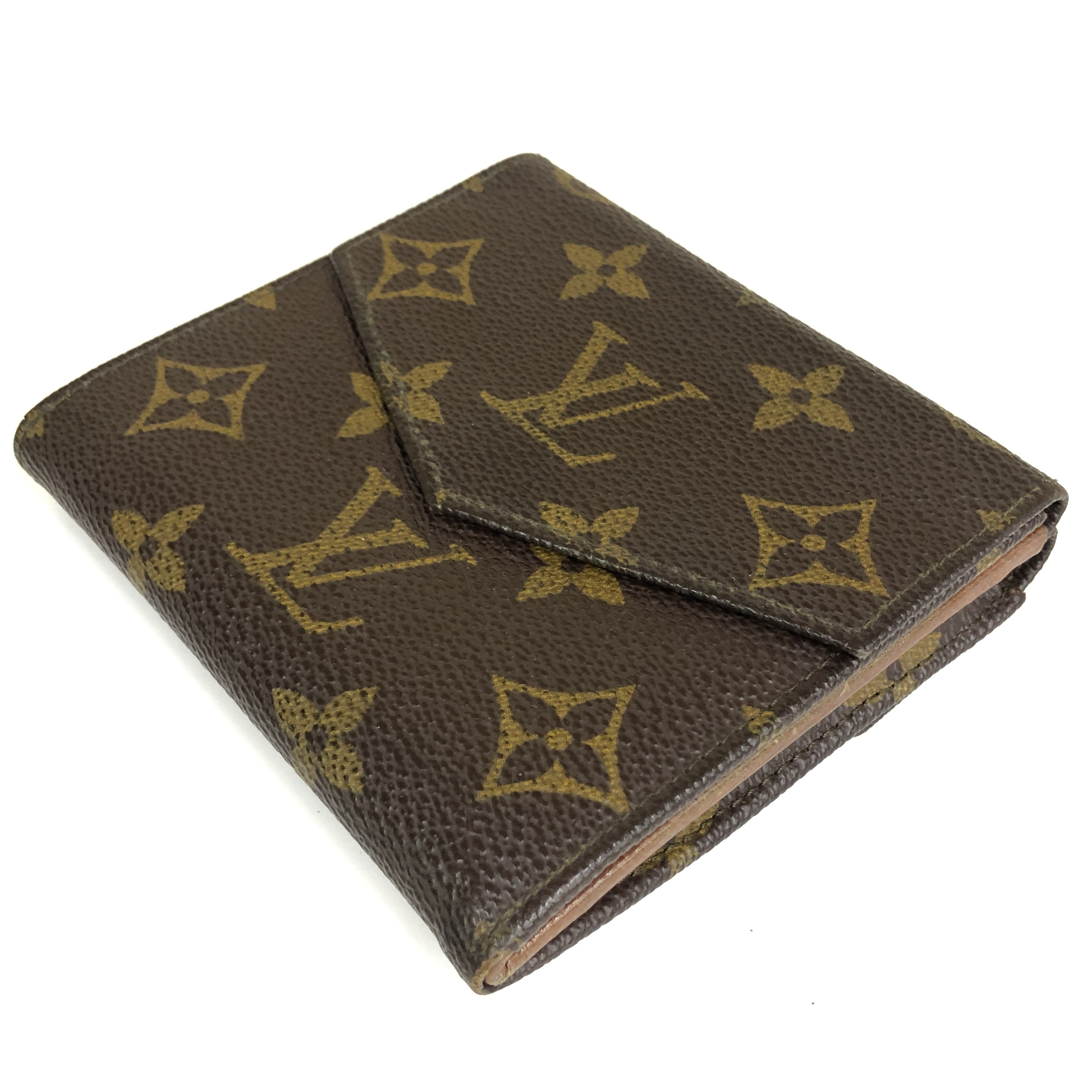 Monogram Portemonnaie Bifold Wallet M61660 (No stickiness) Compact Wallet 8910AN with coin purse, made in France. — view 5