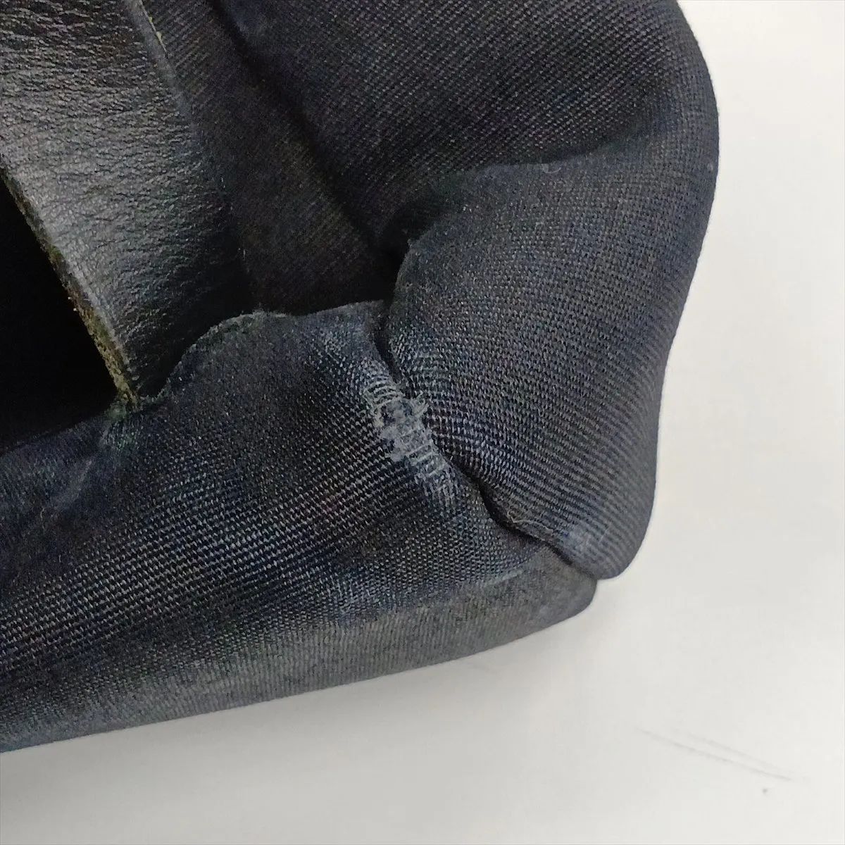 Herbag Ad PM Toile Officier x Vache Hunter Black Silver Hardware C: 1999 Missing stopper — view 14