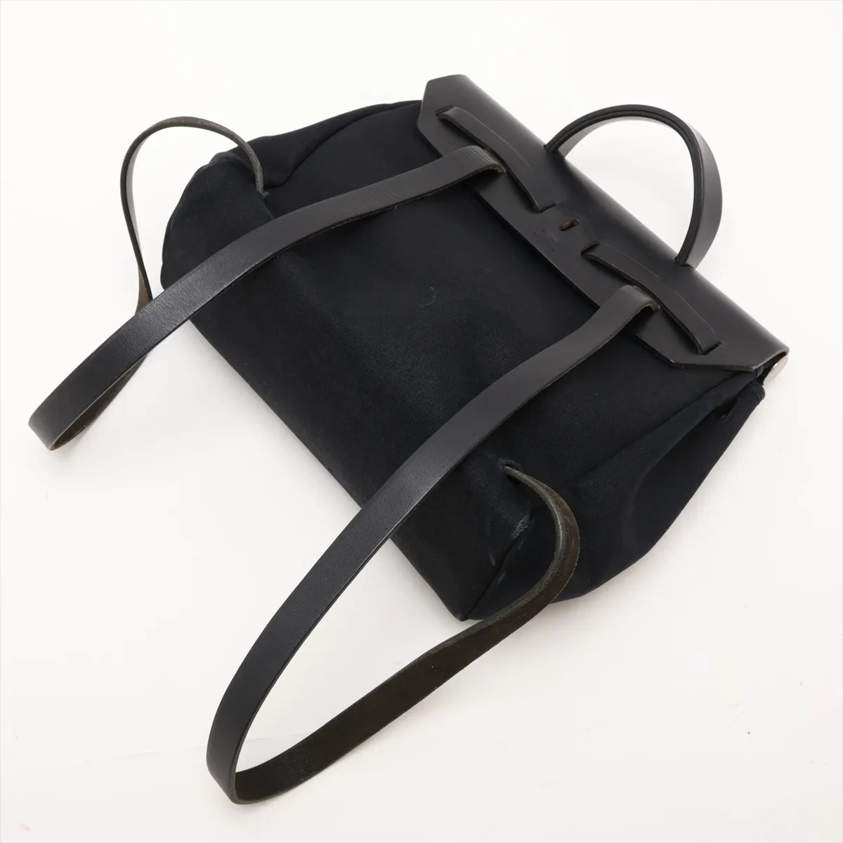 Herbag Ad PM Toile Officier x Vache Hunter Black Silver Hardware C: 1999 Missing stopper — view 5