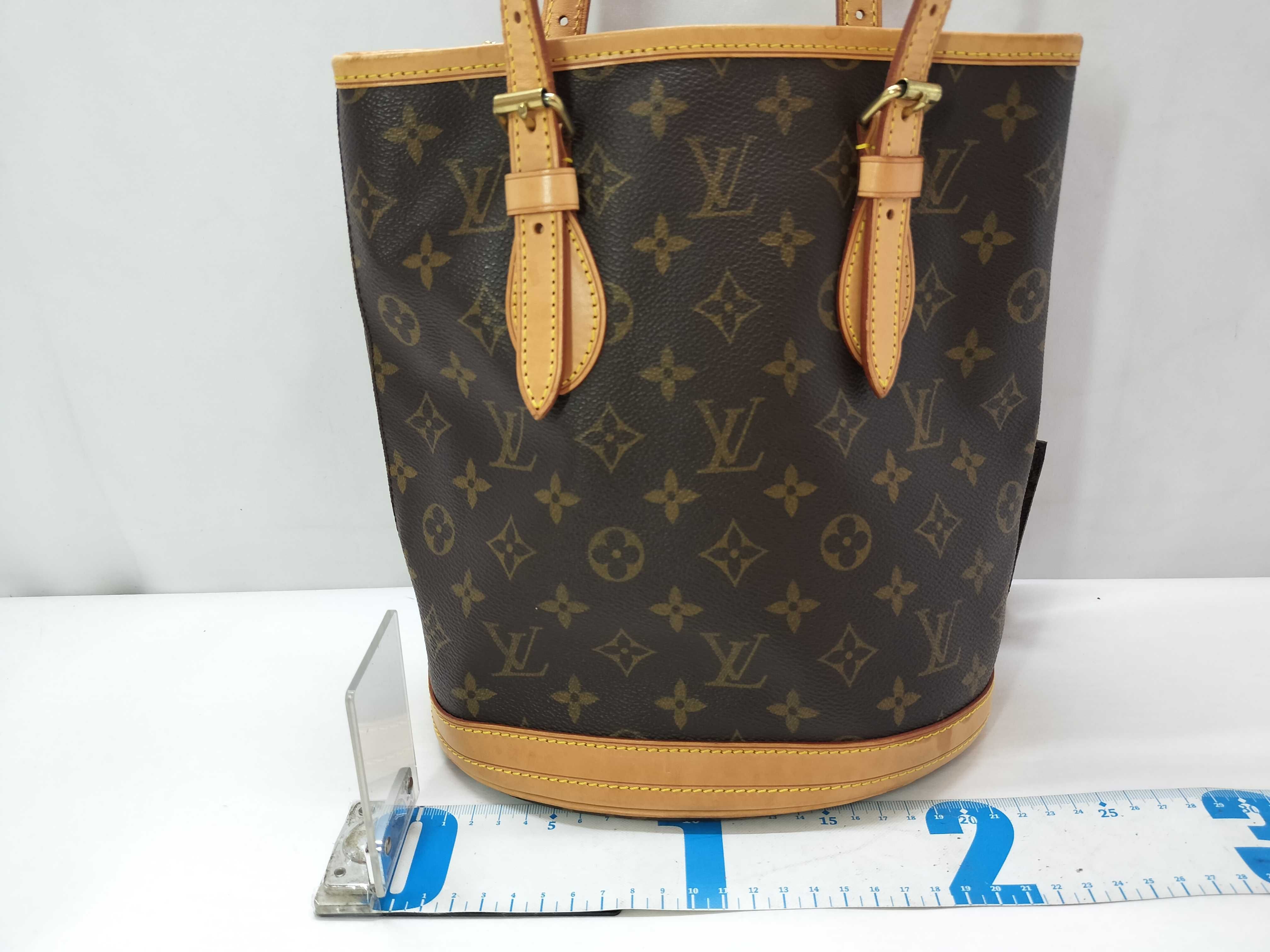 Monogram Bucket PM M42238 FL0091 Brown Tote Bag — view 2