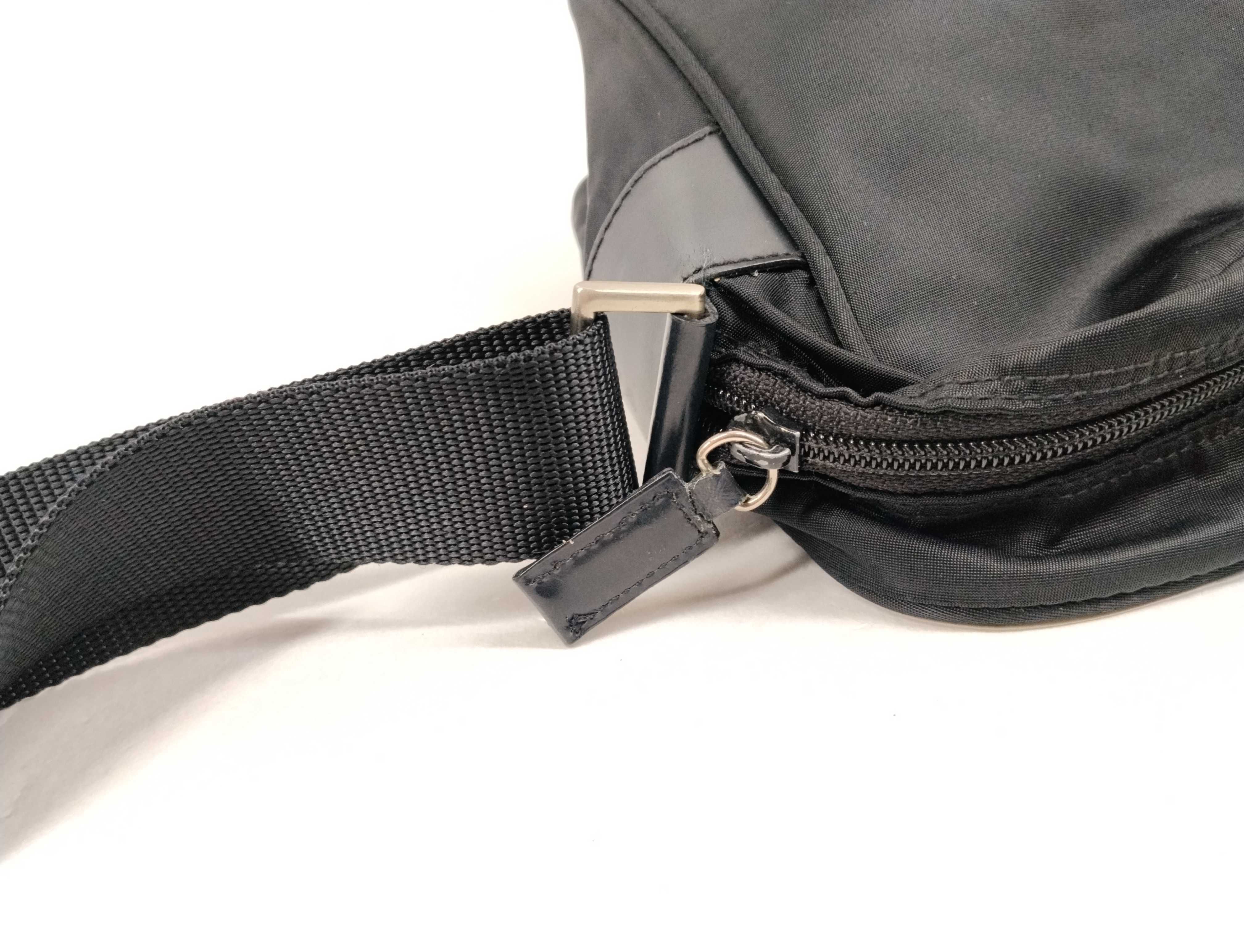 Nylon Shoulder Bag / Shoulder bag with some loose threads on the outside. — view 9