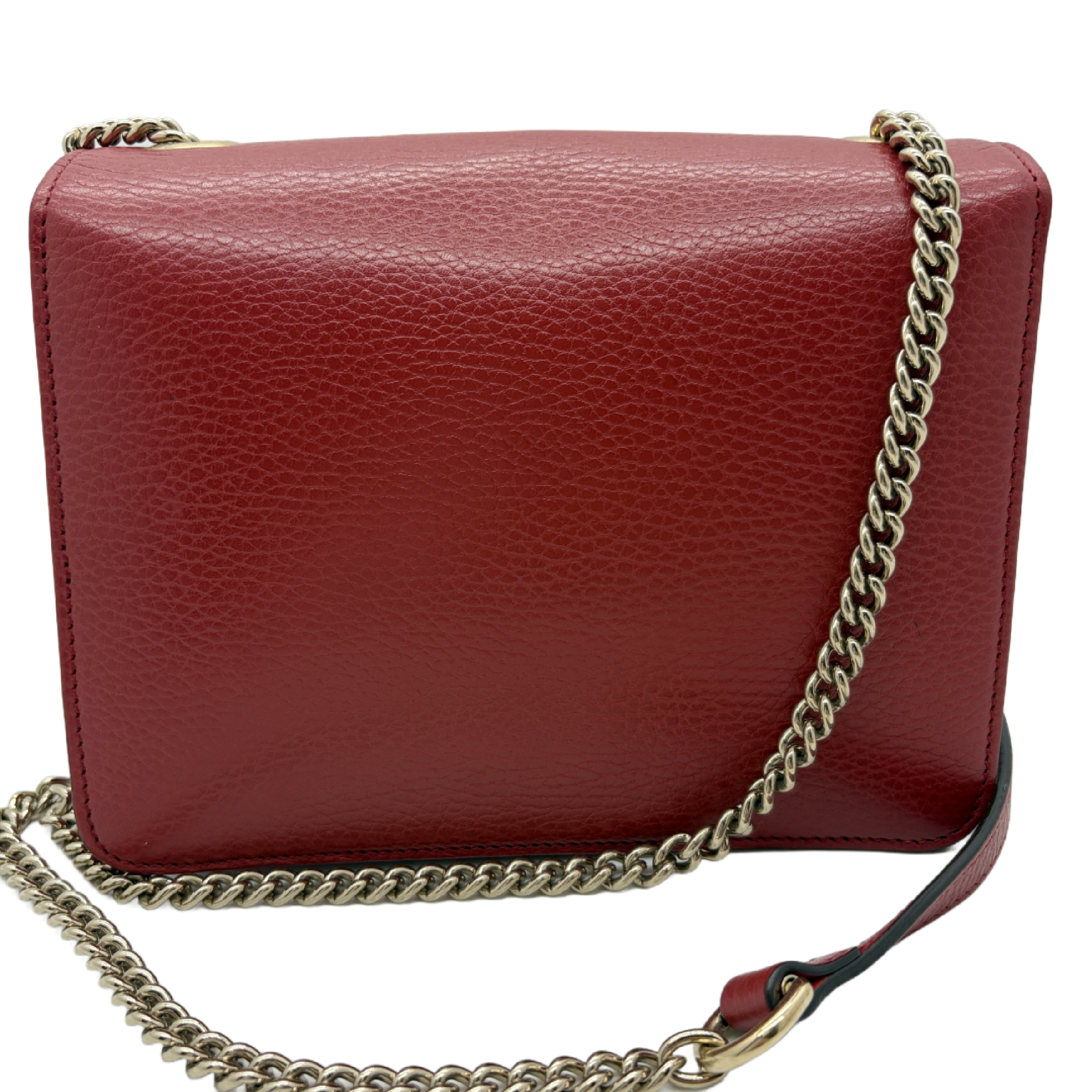 Interlocking G Leather Chain Shoulder Bag — view 2