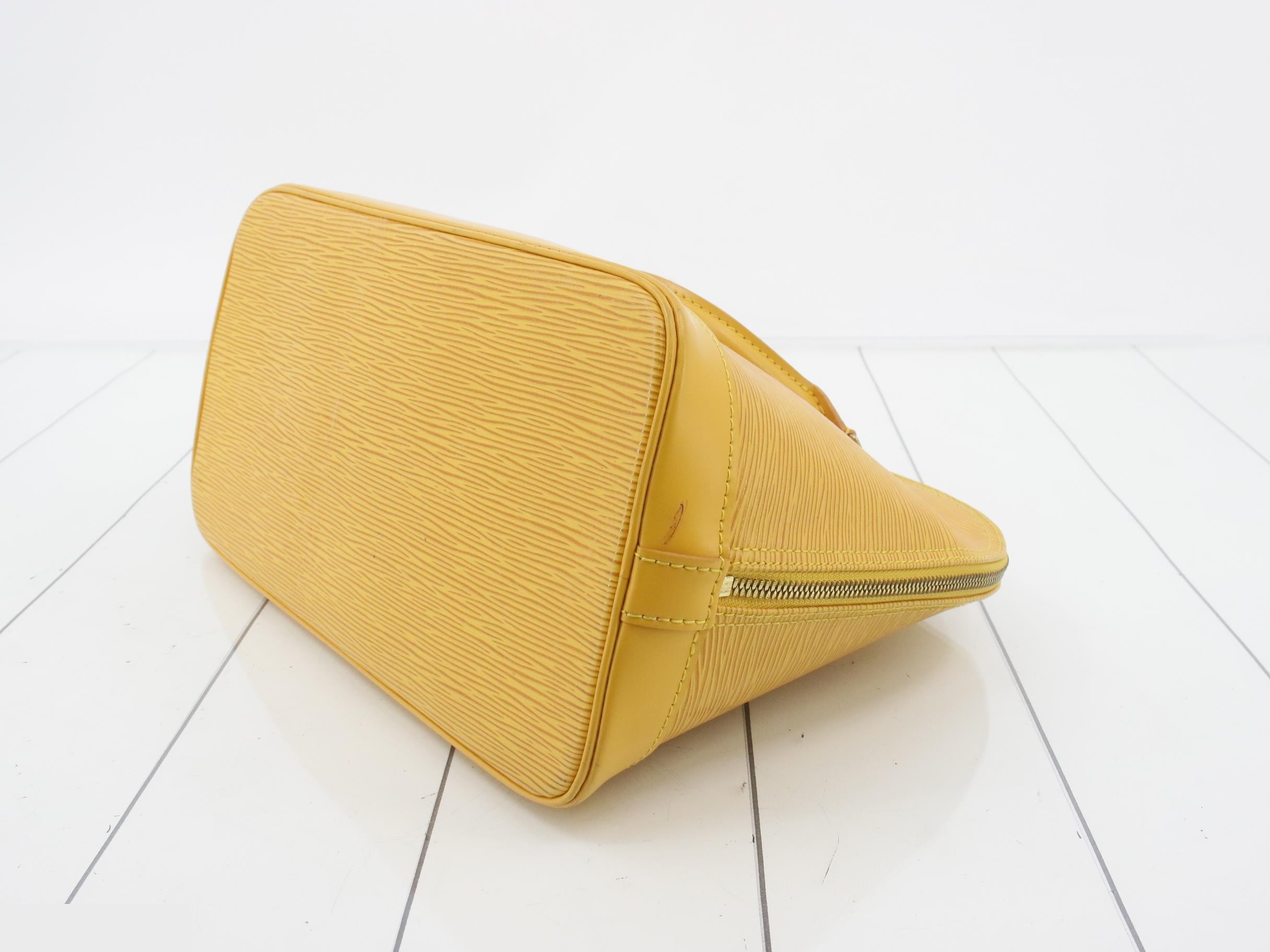 Epi Alma Tassili Yellow Handbag — view 6