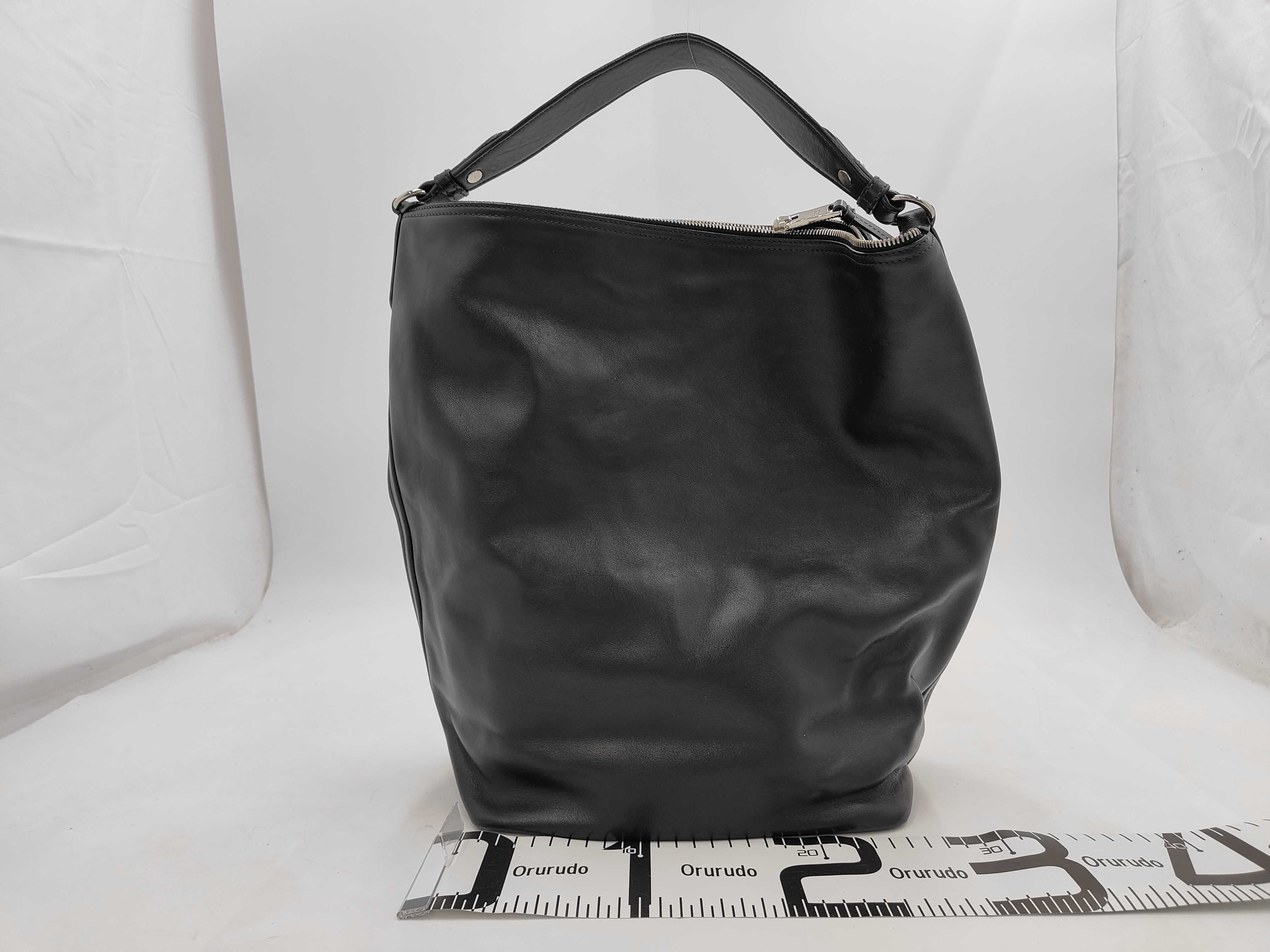BAG LEATHER HOBO BLACK ONE SHOULDER 1BC066 Shoulder Bag — view 2