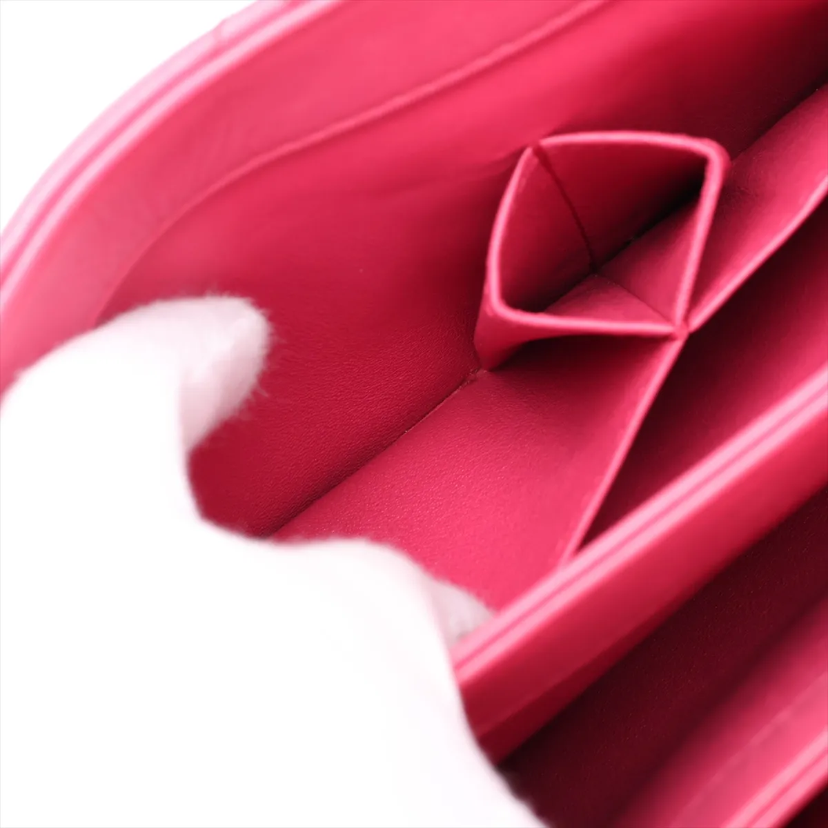 Trendy CC Lambskin 2-Way Handbag, Pink, 26388354, serial number in the 26 range. — view 12