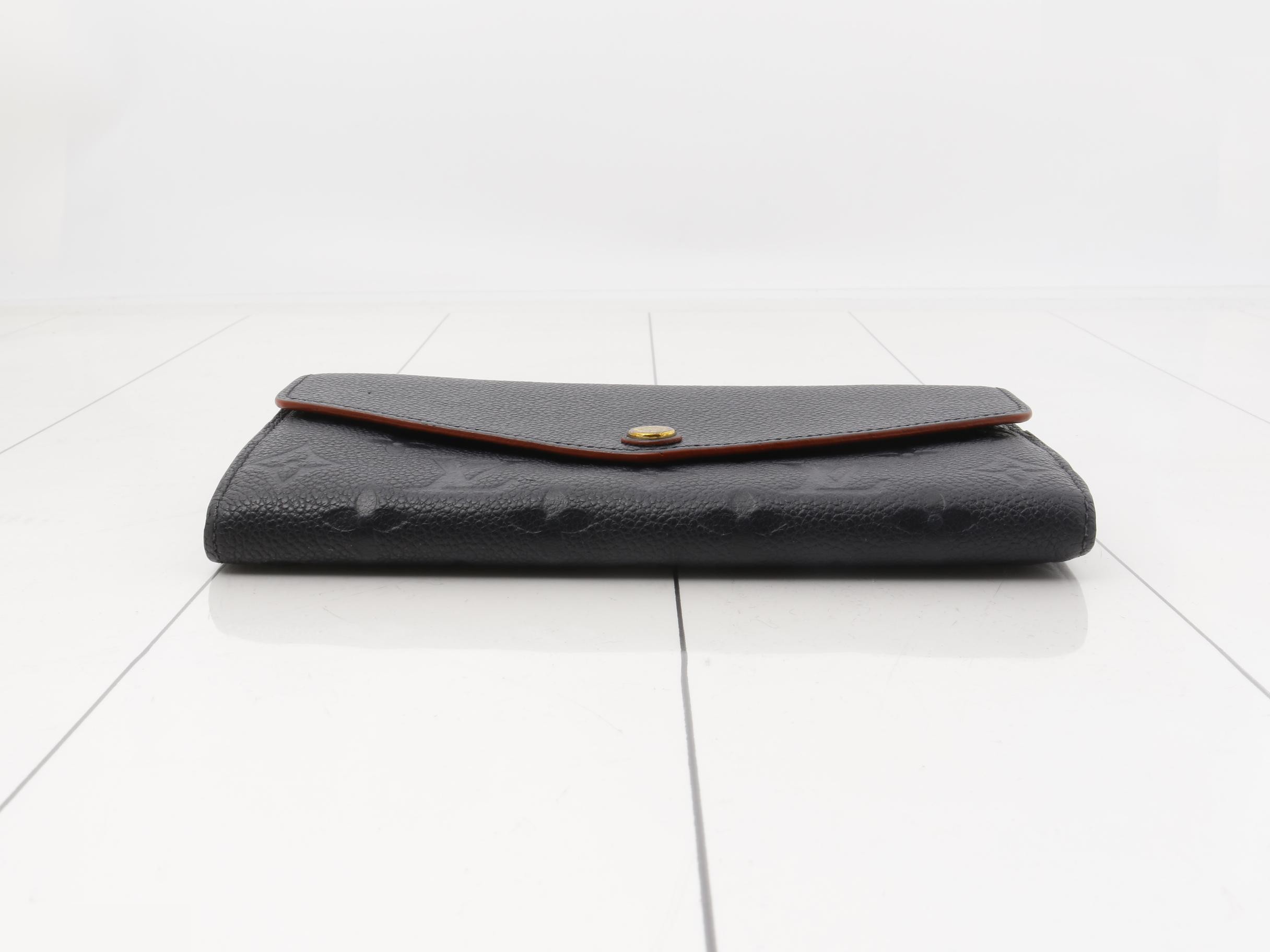 Empreinte Portefeuille Sarah M62125 Marine Rouge — view 3