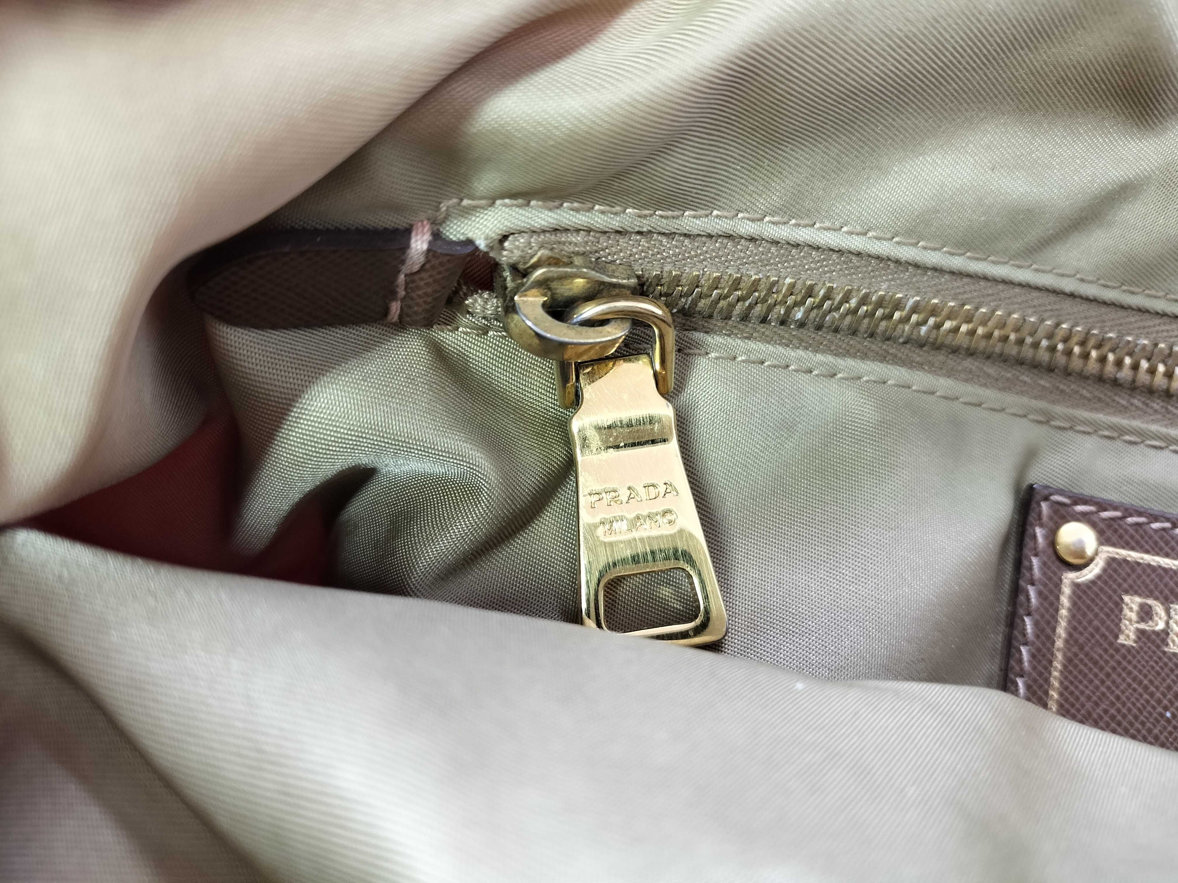 Nylon Prada Tote Bag Orange Tote Bag — view 12