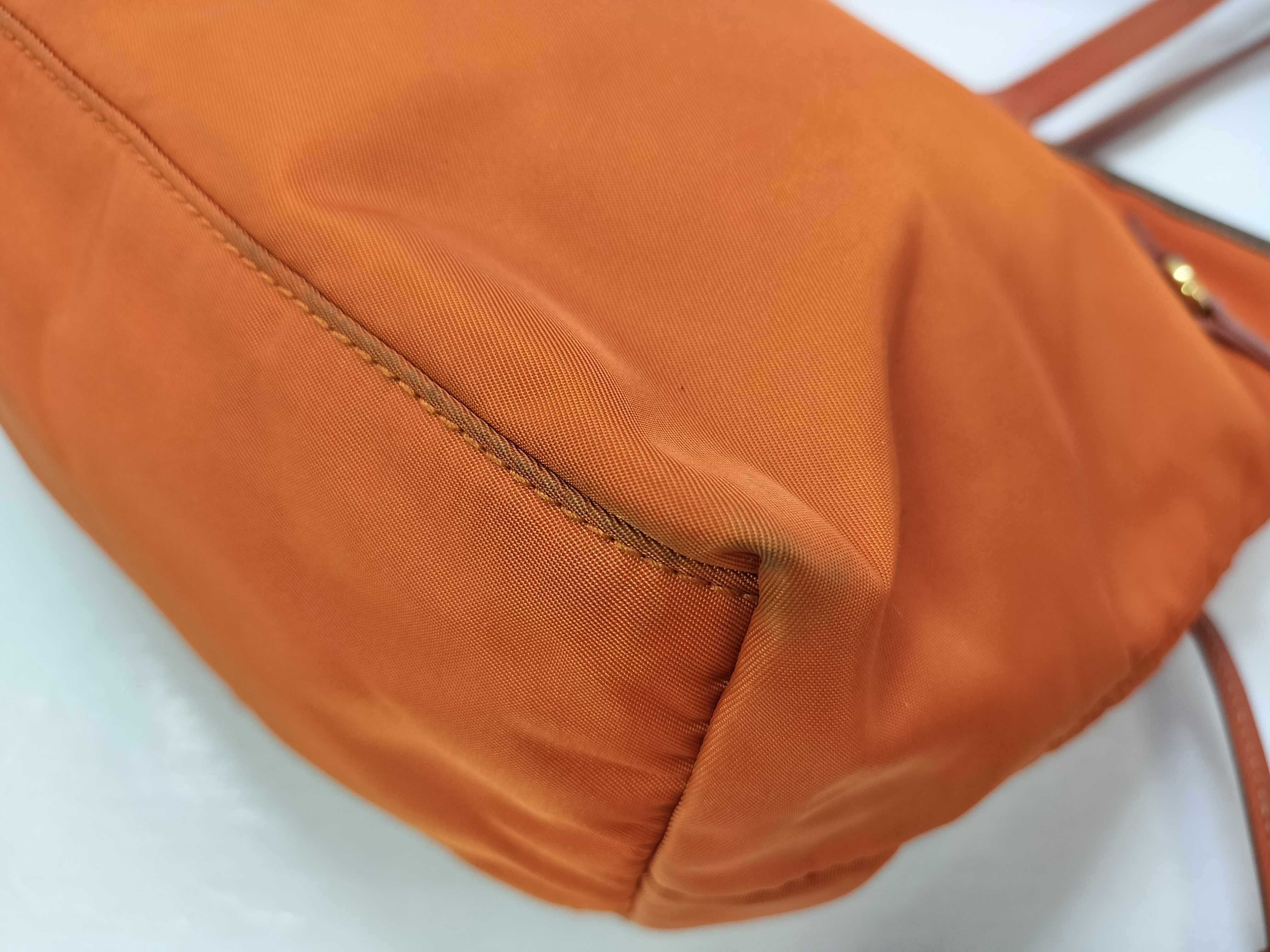 Nylon Prada Tote Bag Orange Tote Bag — view 6