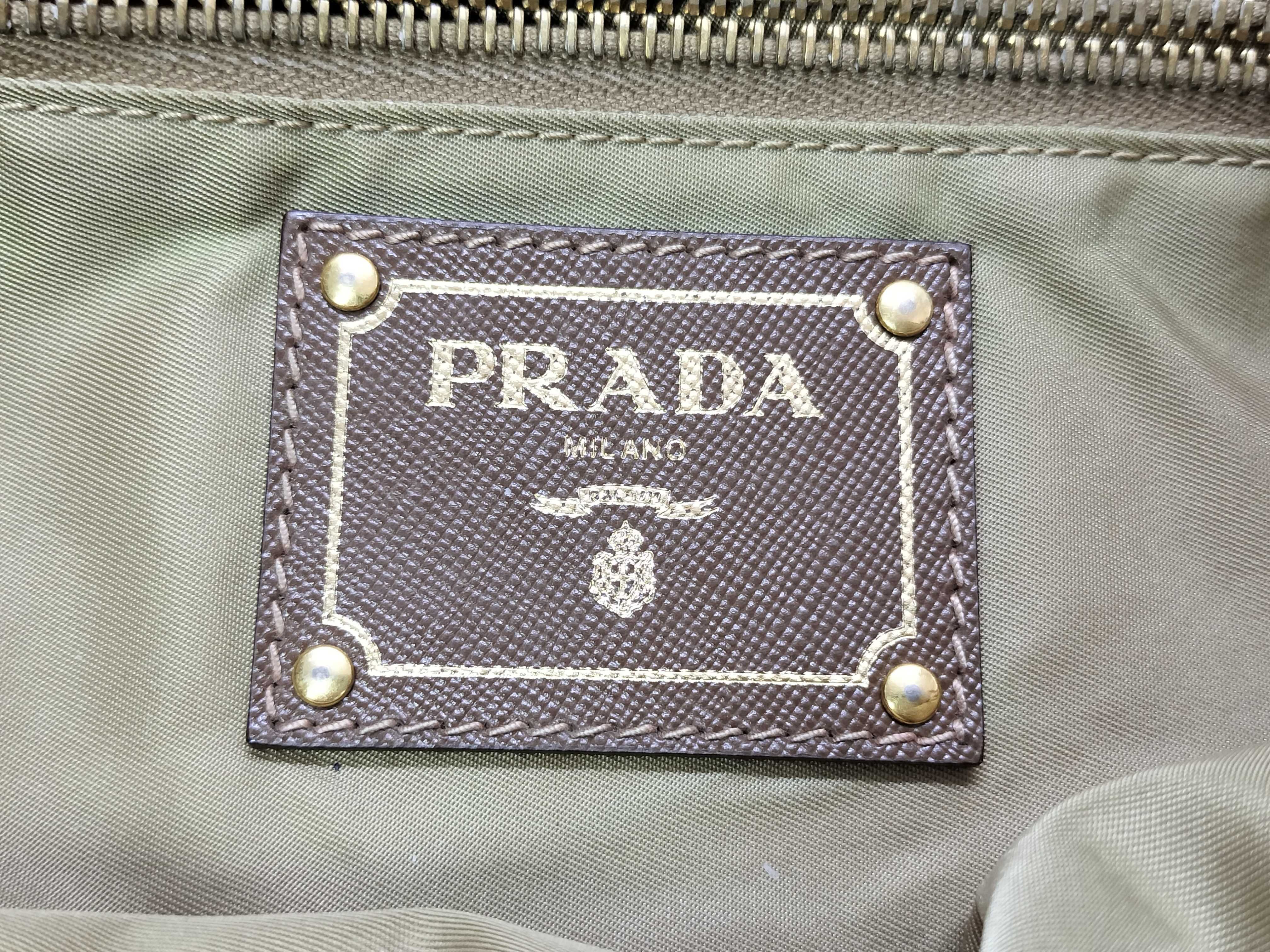 Nylon Prada Tote Bag Orange Tote Bag — view 8