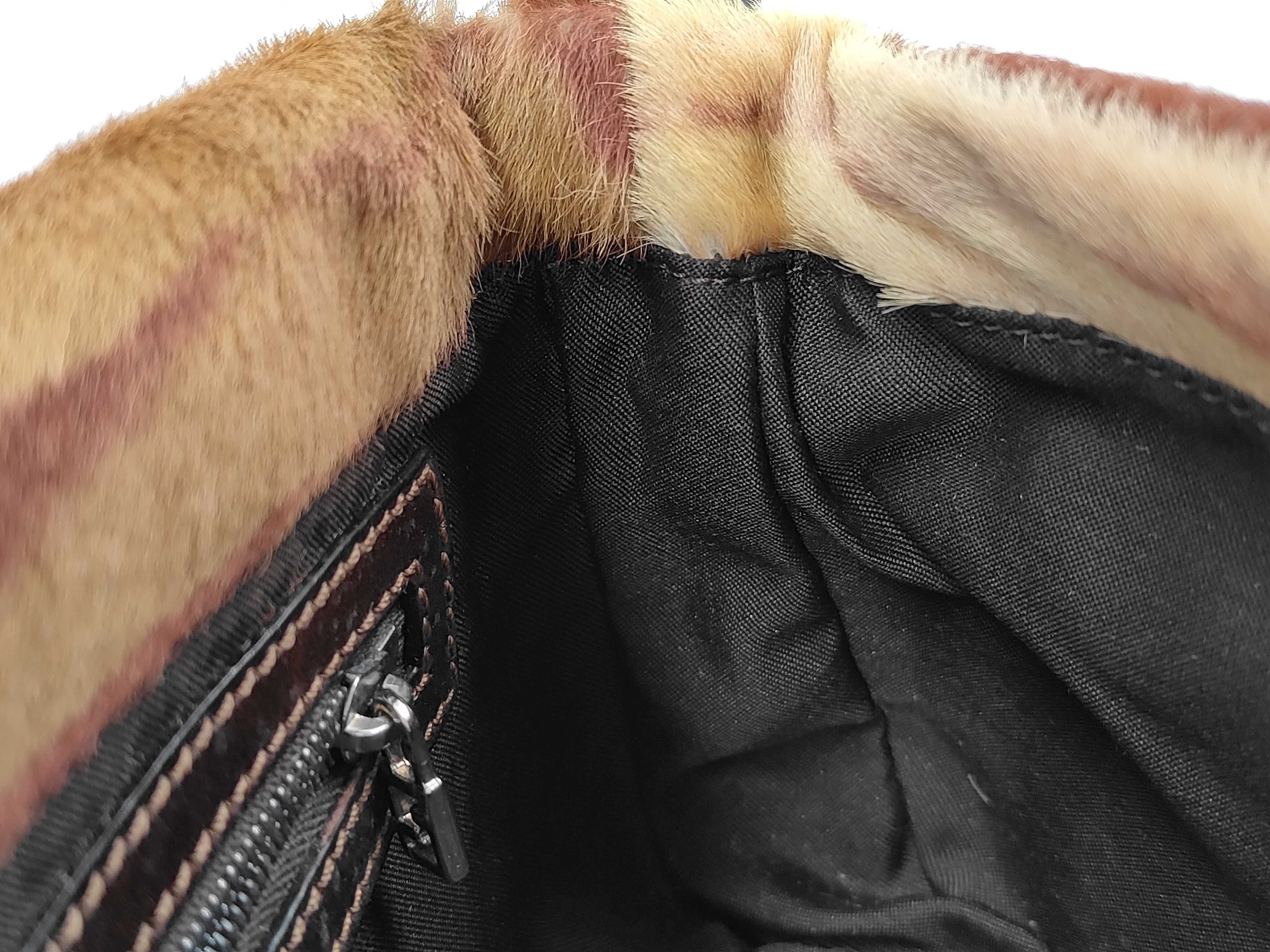 Mamma Calf Hair Zebra Shoulder Bag — view 10