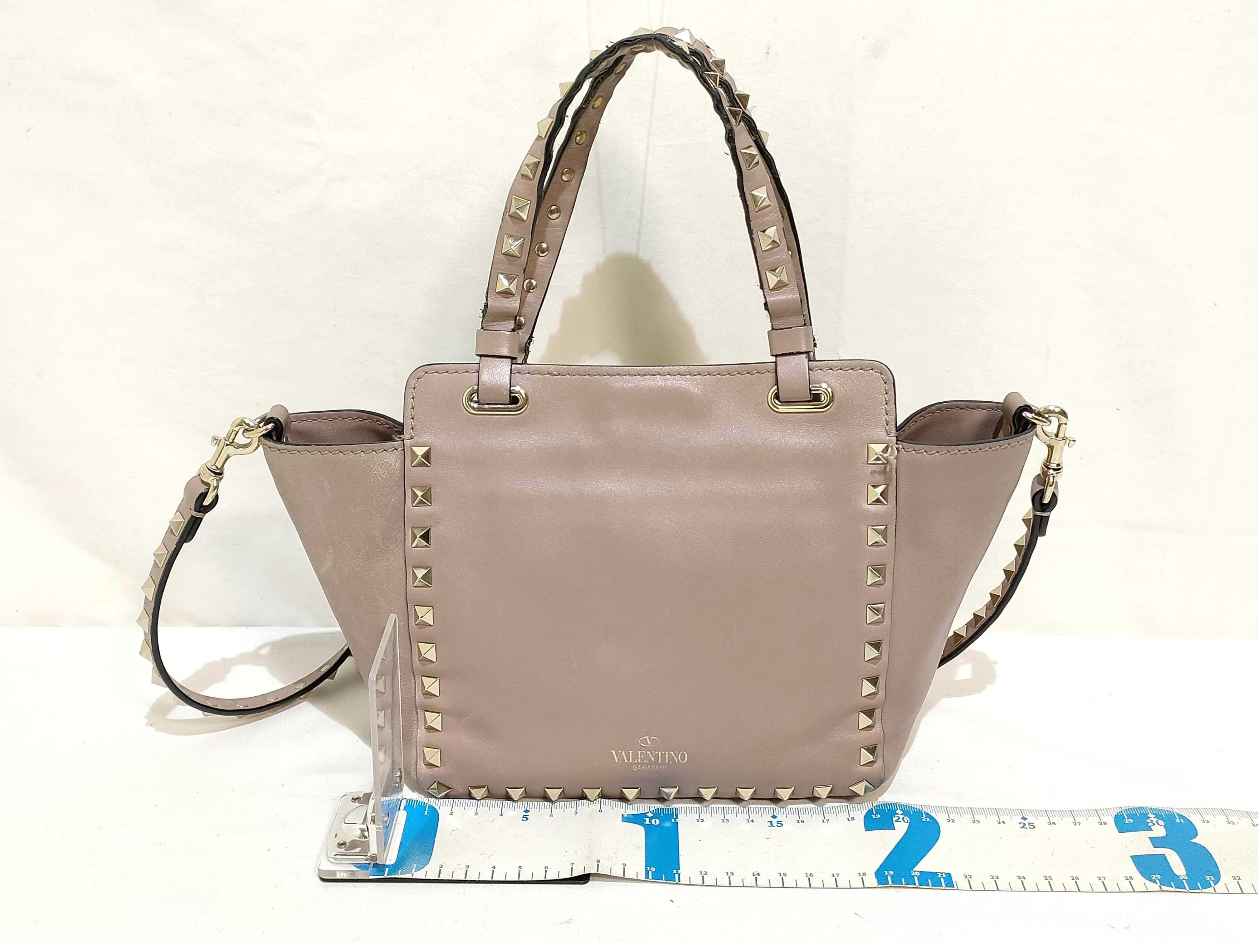 2-way bag with long strap, leather, pink handbag — view 2