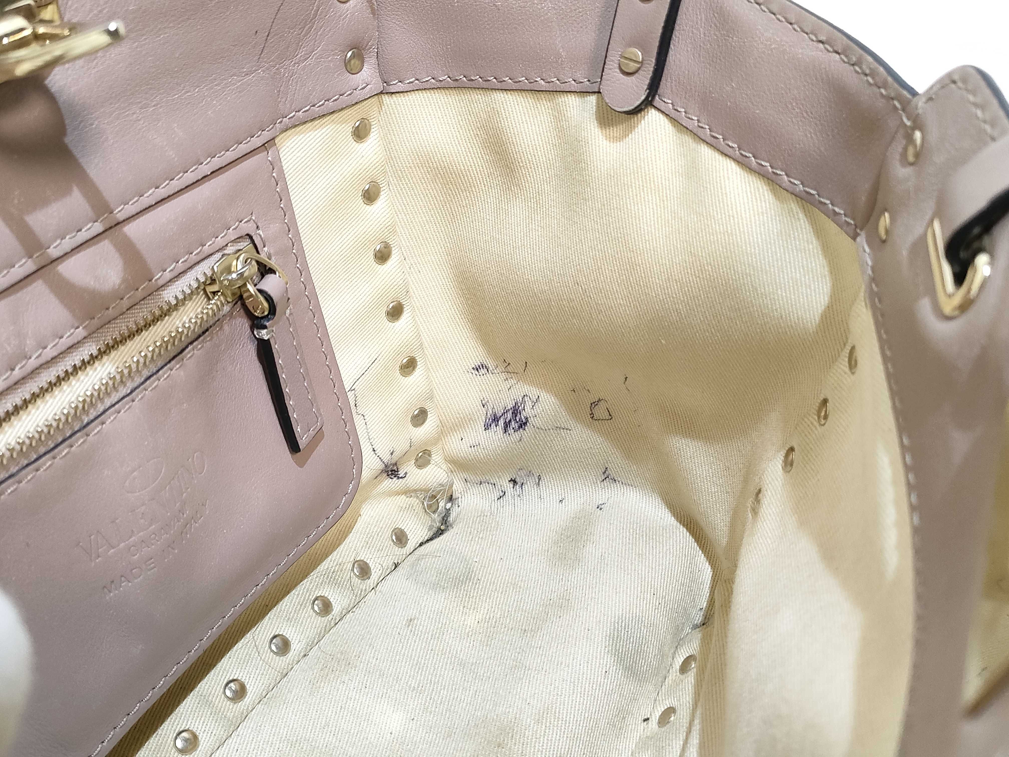 2-way bag with long strap, leather, pink handbag — view 11