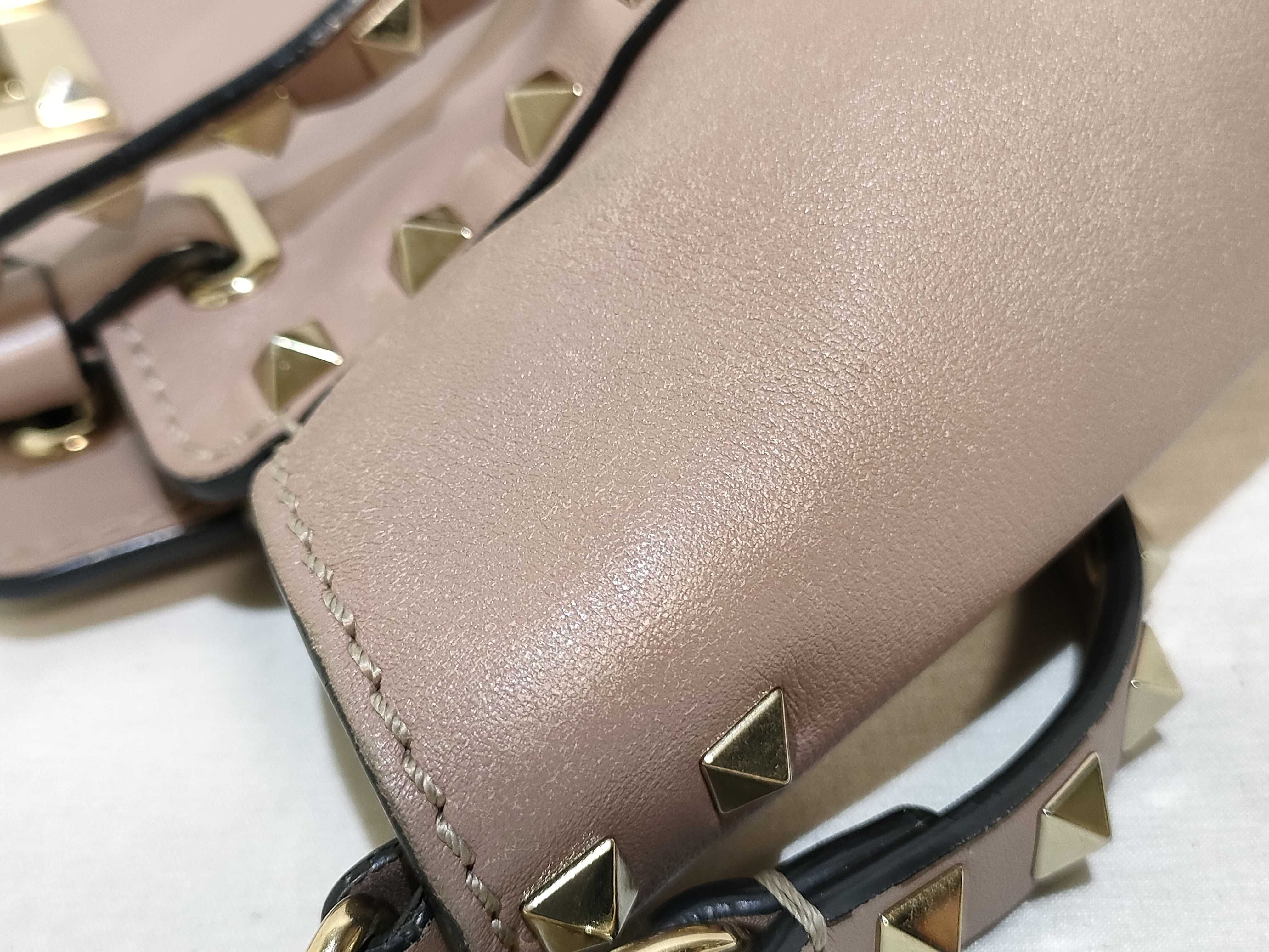 2-way bag with long strap, leather, pink handbag — view 15