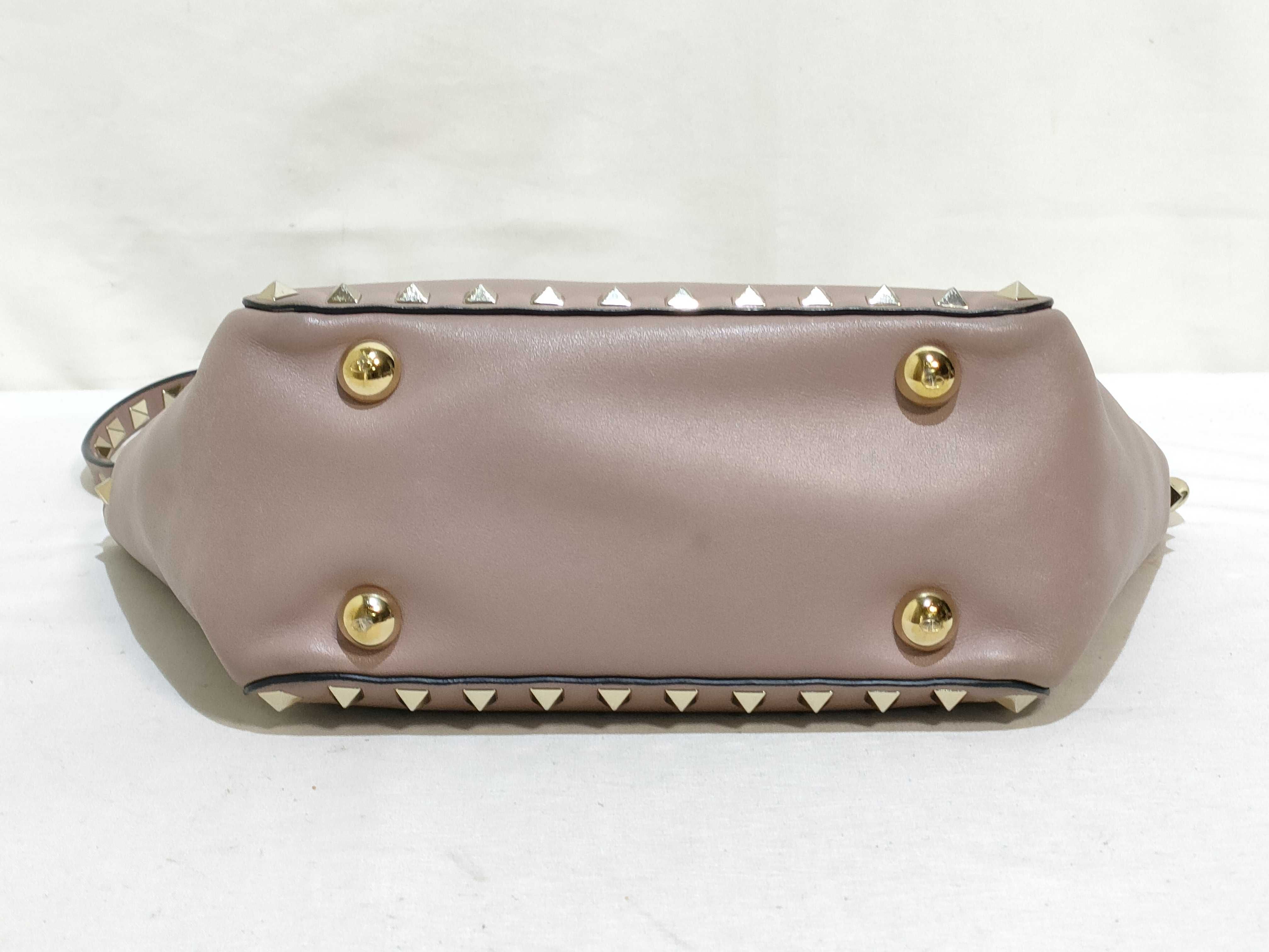 2-way bag with long strap, leather, pink handbag — view 7