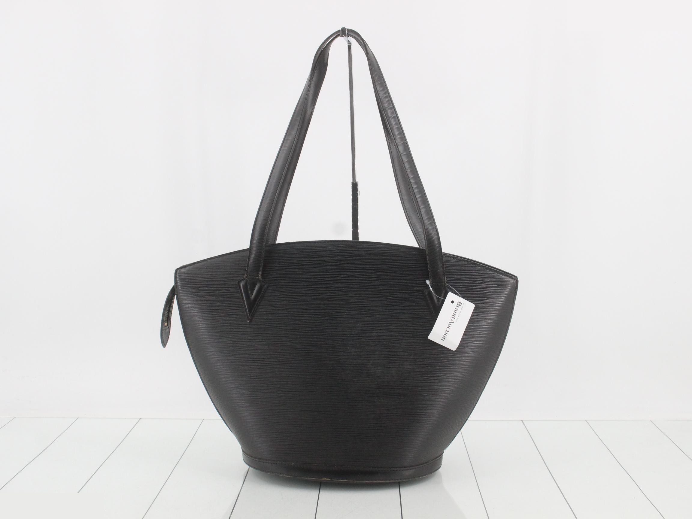 Epi Saint-Jacques Shopping Noir Tote Bag — view 2