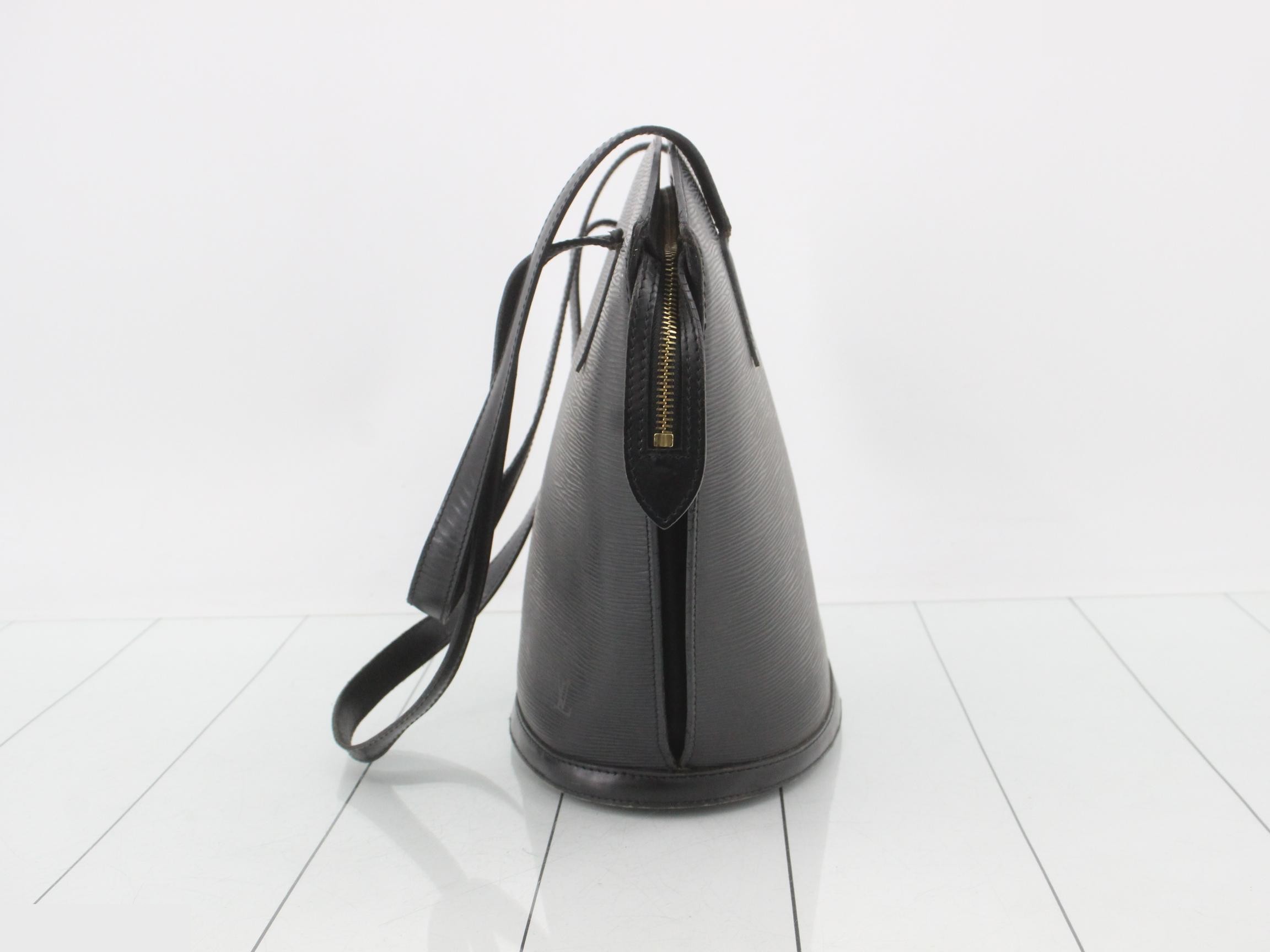 Epi Saint-Jacques Shopping Noir Tote Bag — view 3