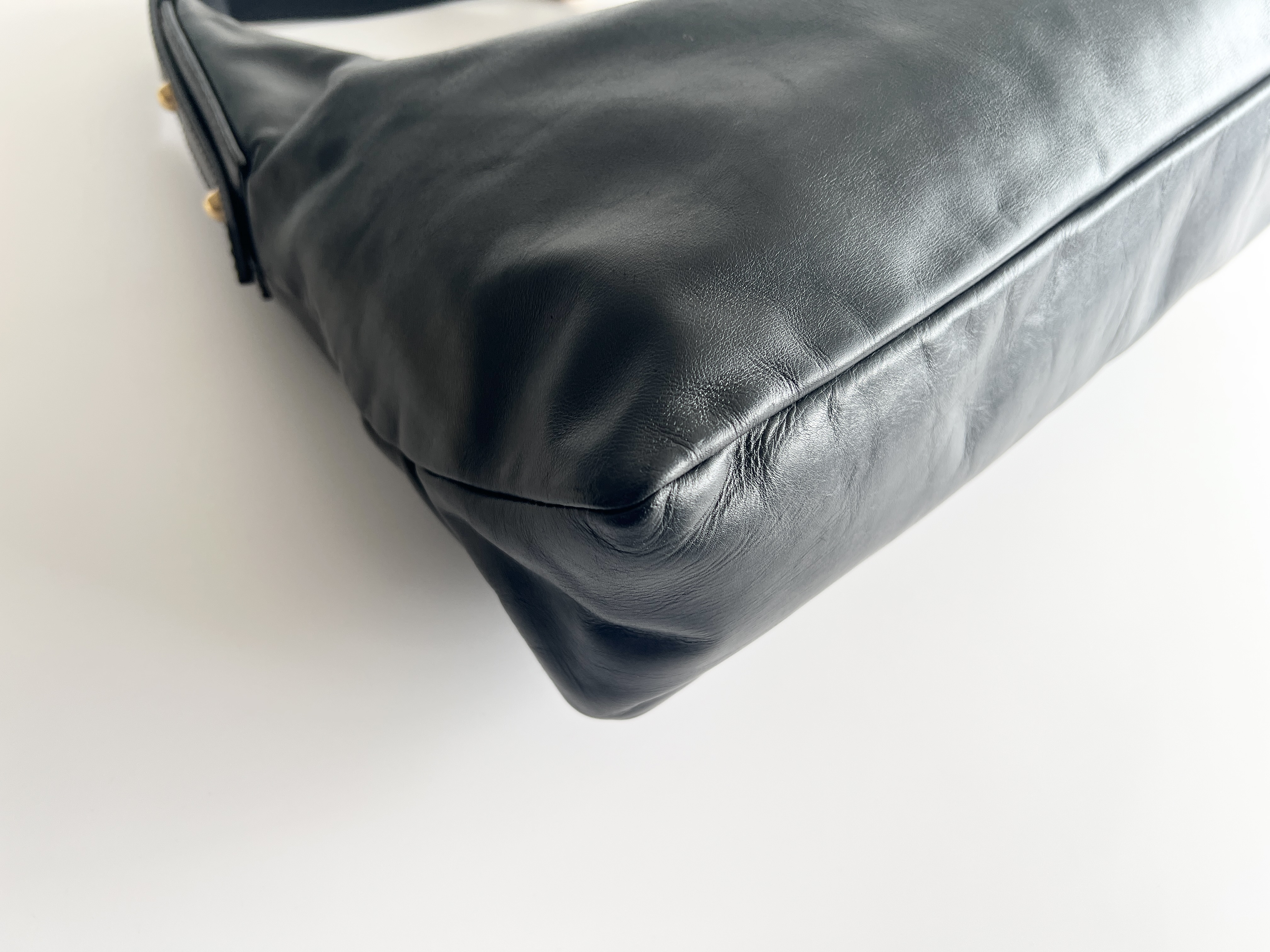 Horsebit Hobo Leather Shoulder Bag, One-Shoulder Bag — view 10