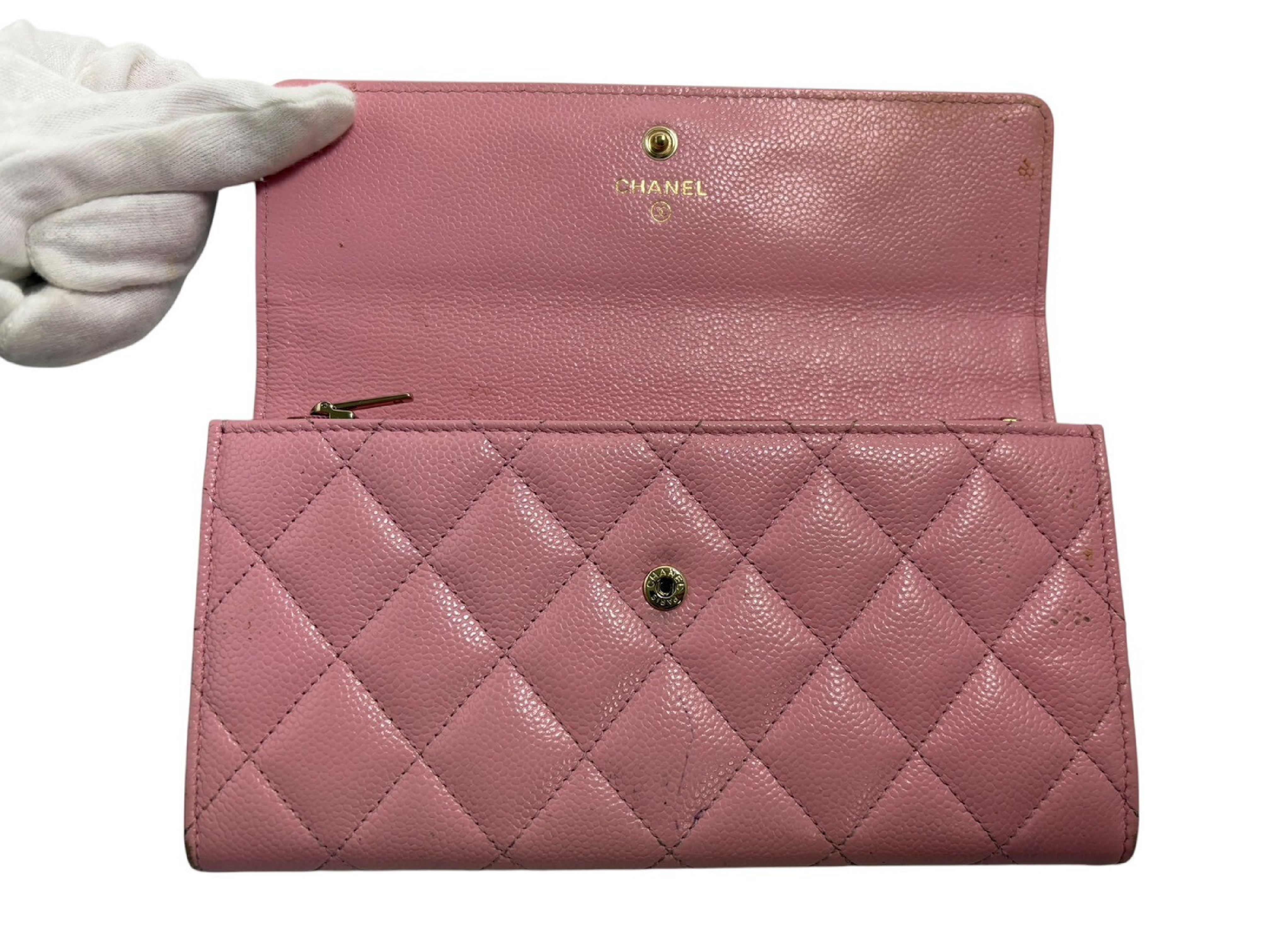 long wallet pink wallet — view 4