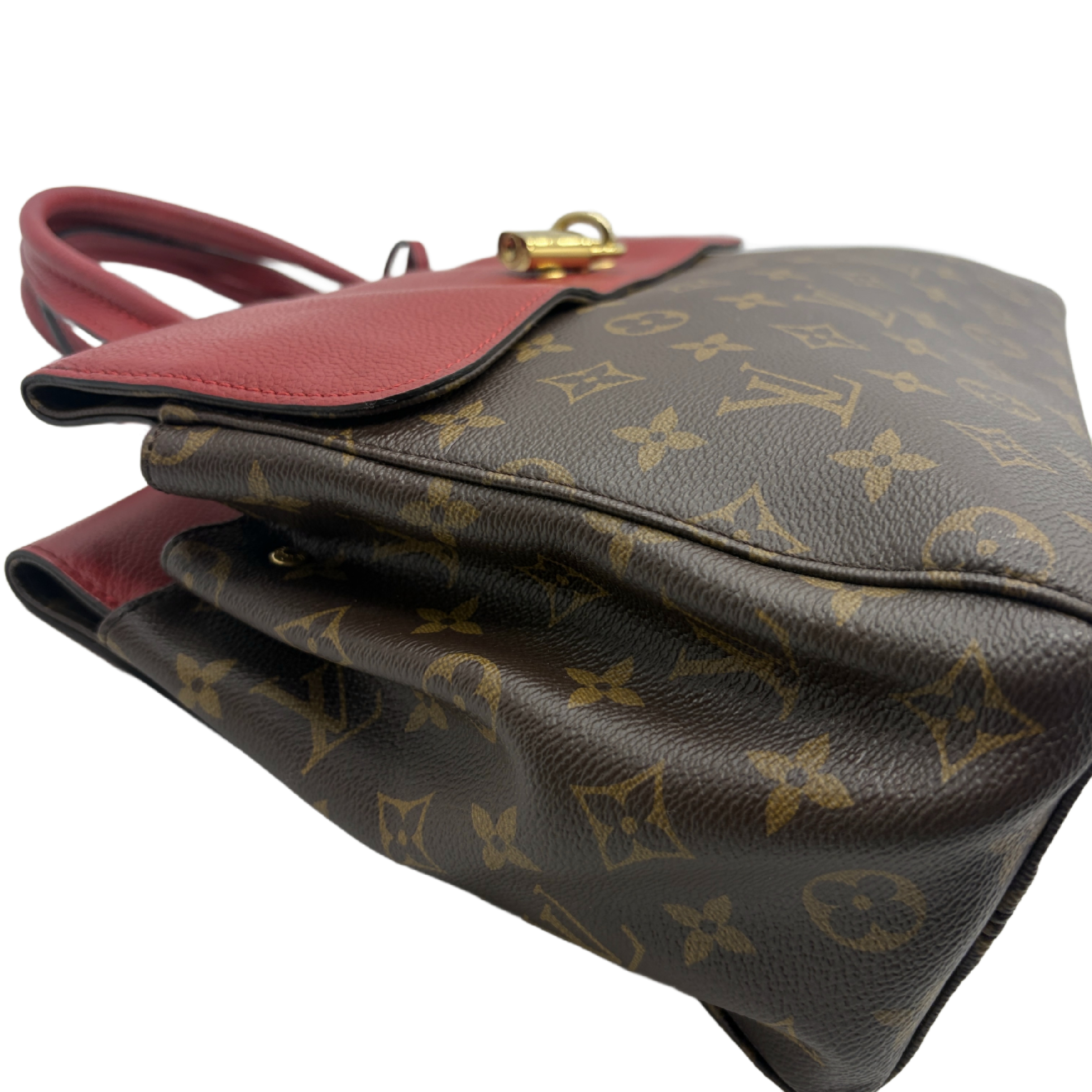 Venus Monogram Red Leather 2-Way Handbag — view 3