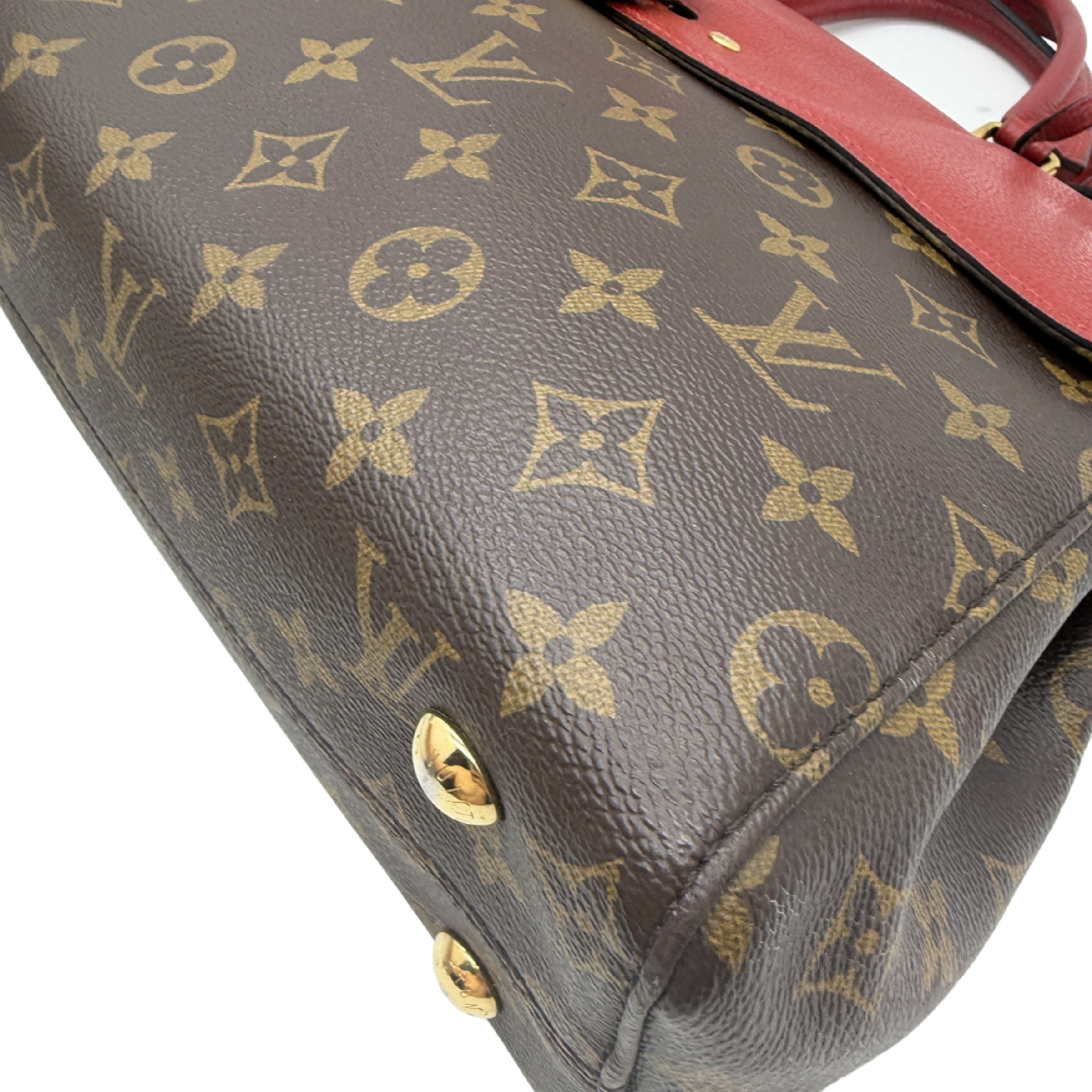 Venus Monogram Red Leather 2-Way Handbag — view 7