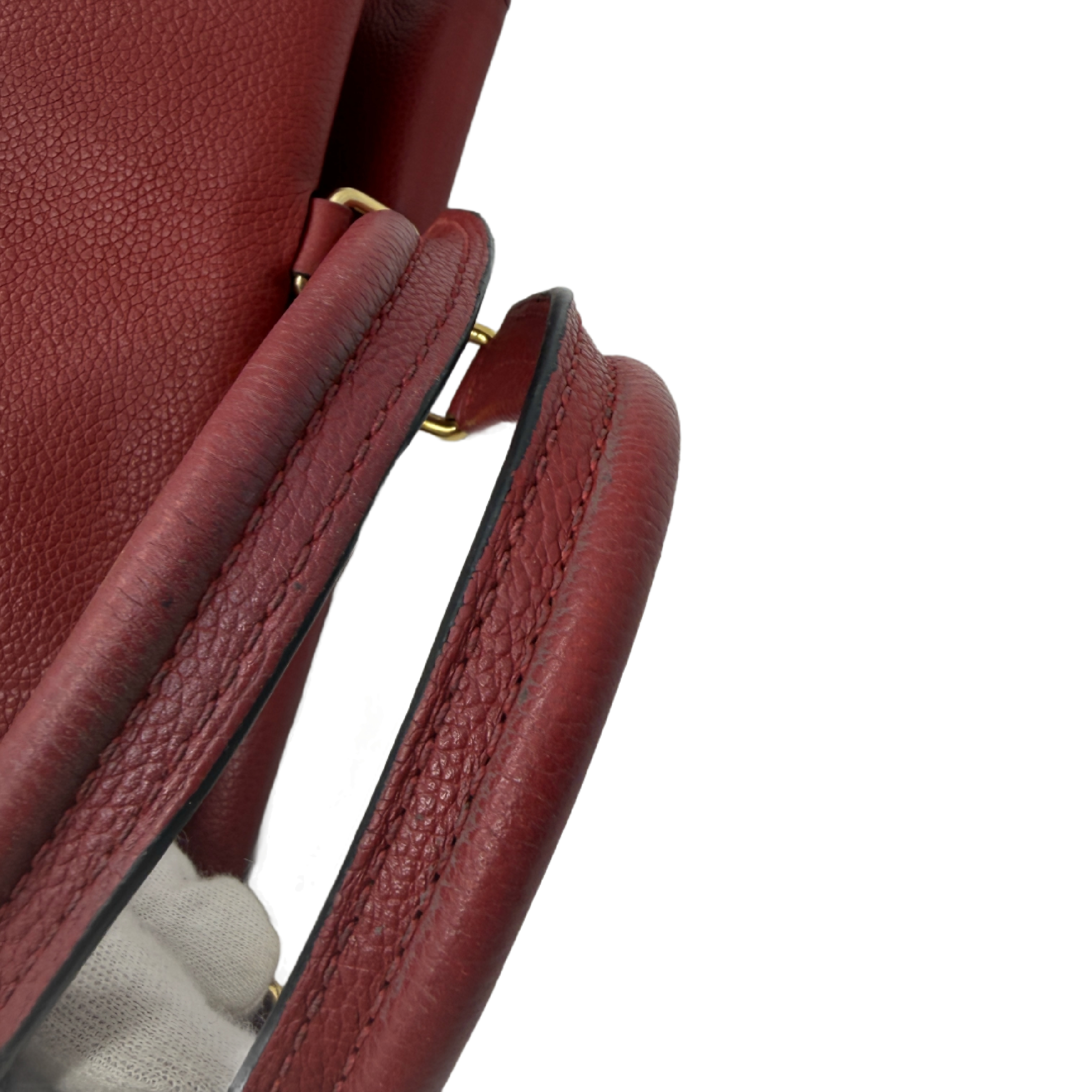Venus Monogram Red Leather 2-Way Handbag — view 10