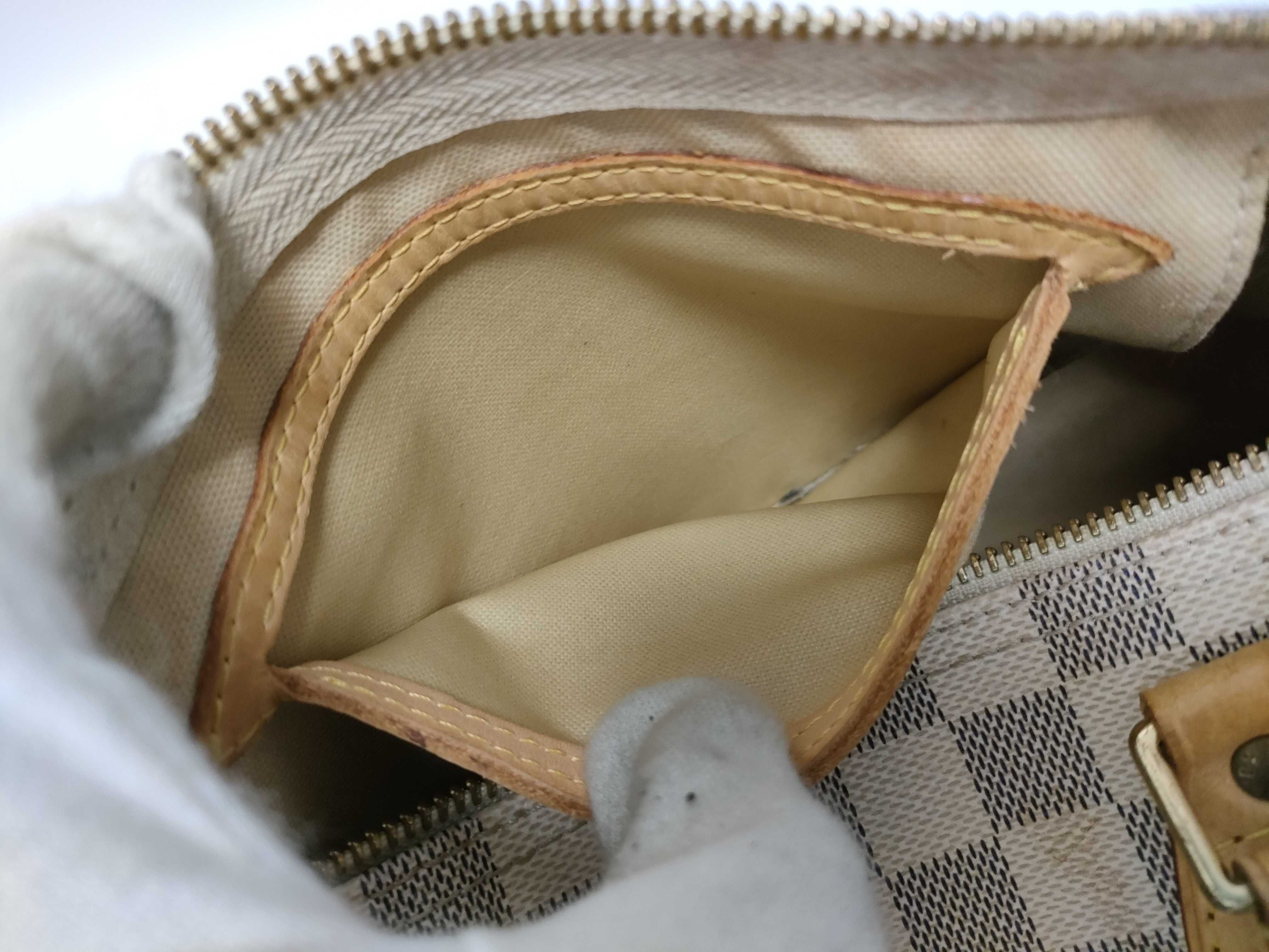 Damier Azur Speedy 30 N41533 DU2017 White Handbag — view 11