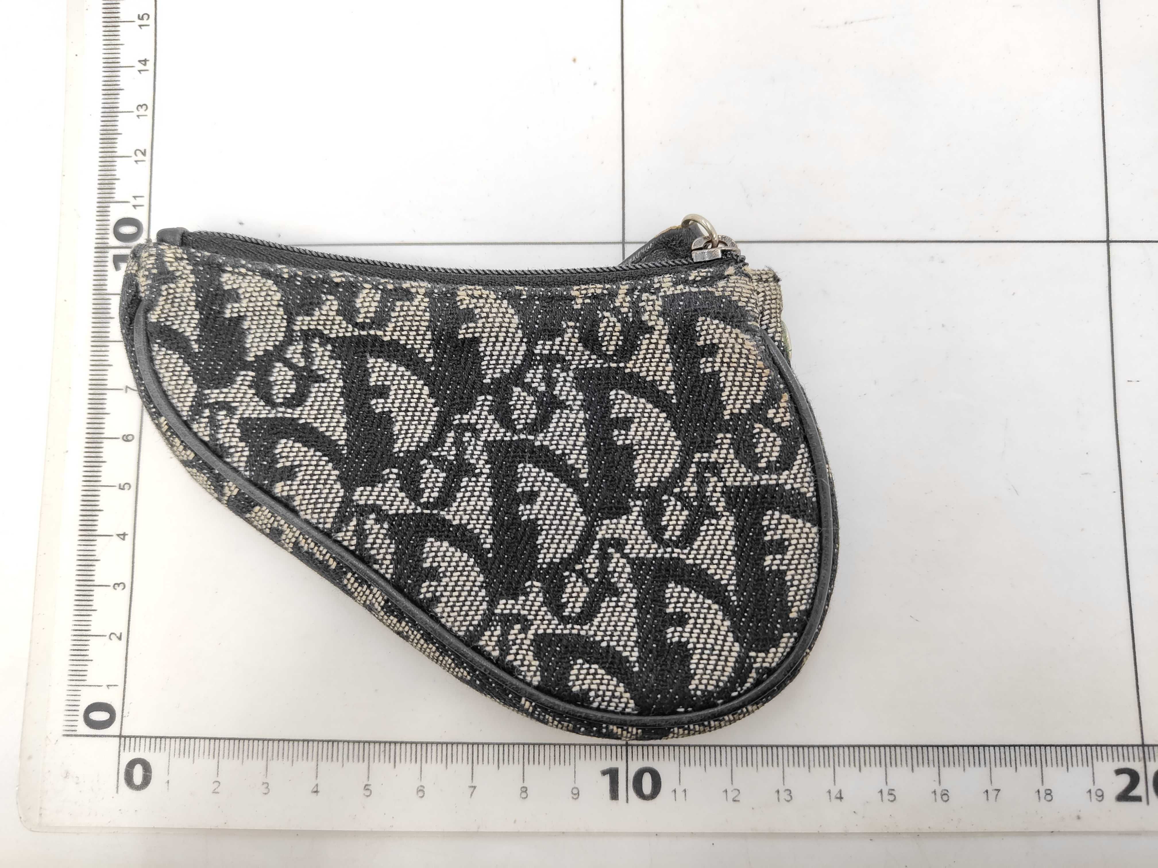 Trotter Saddle Coin Case, Canvas, Black Coin Case — view 2