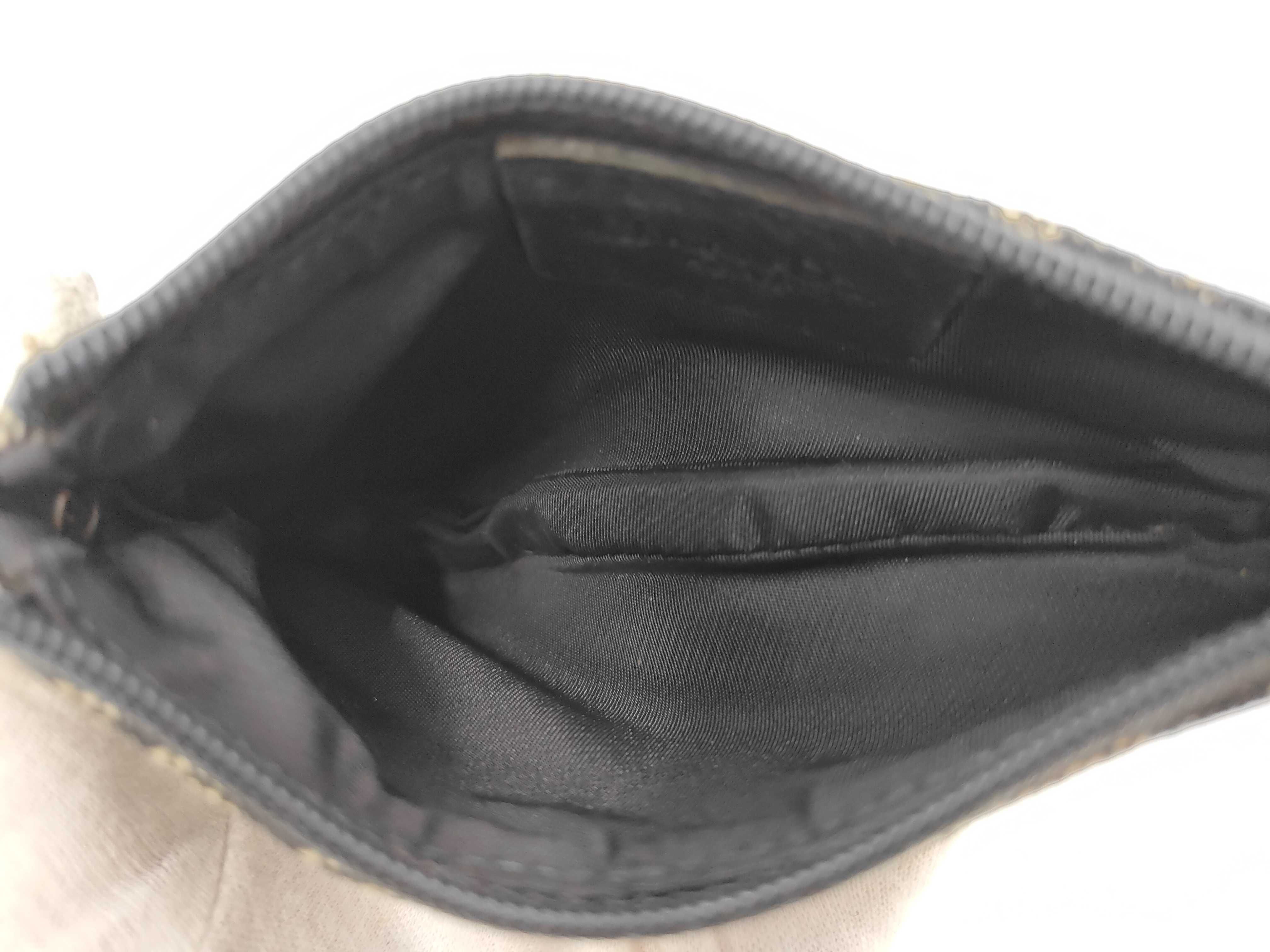 Trotter Saddle Coin Case, Canvas, Black Coin Case — view 5