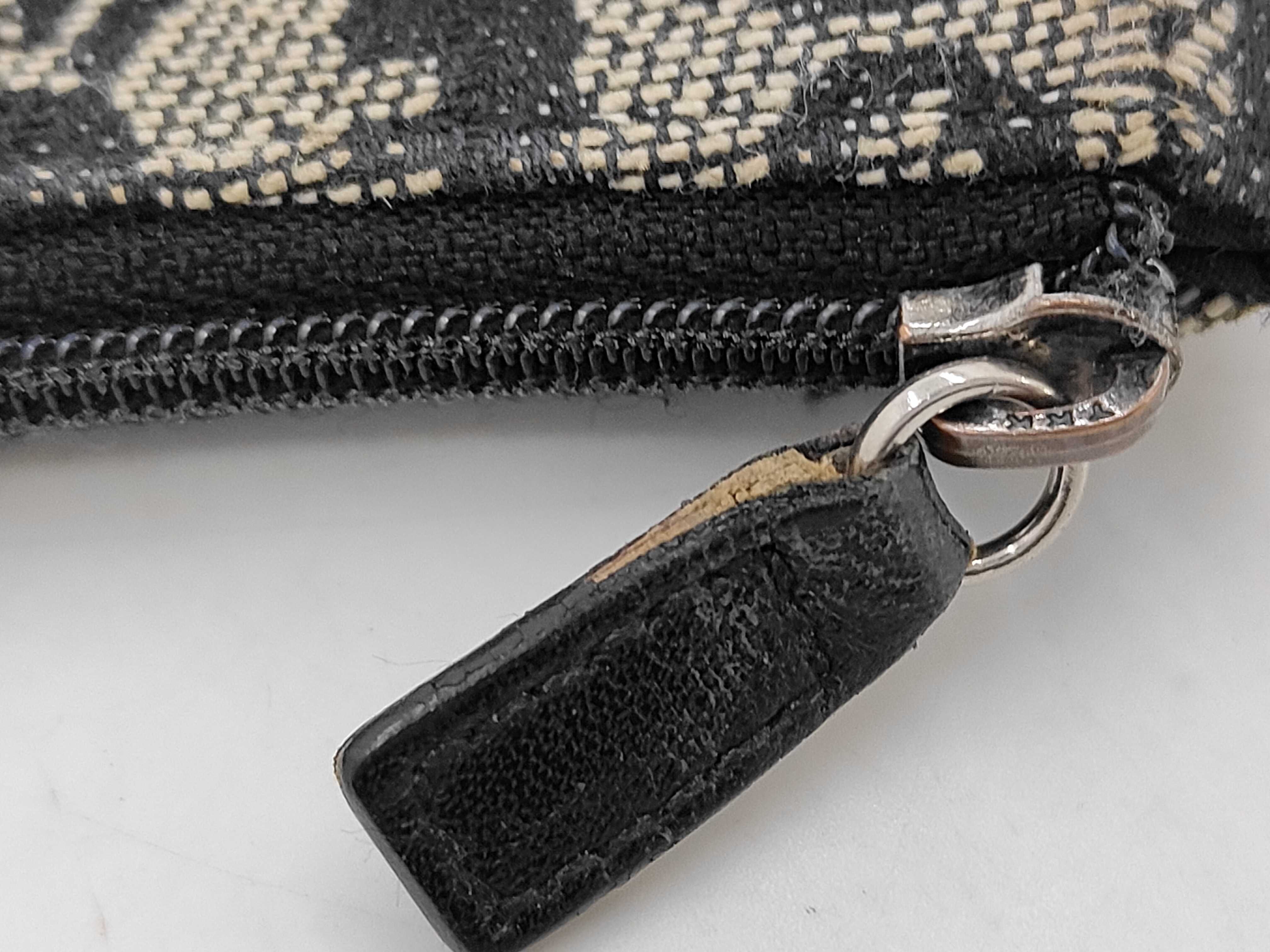 Trotter Saddle Coin Case, Canvas, Black Coin Case — view 7