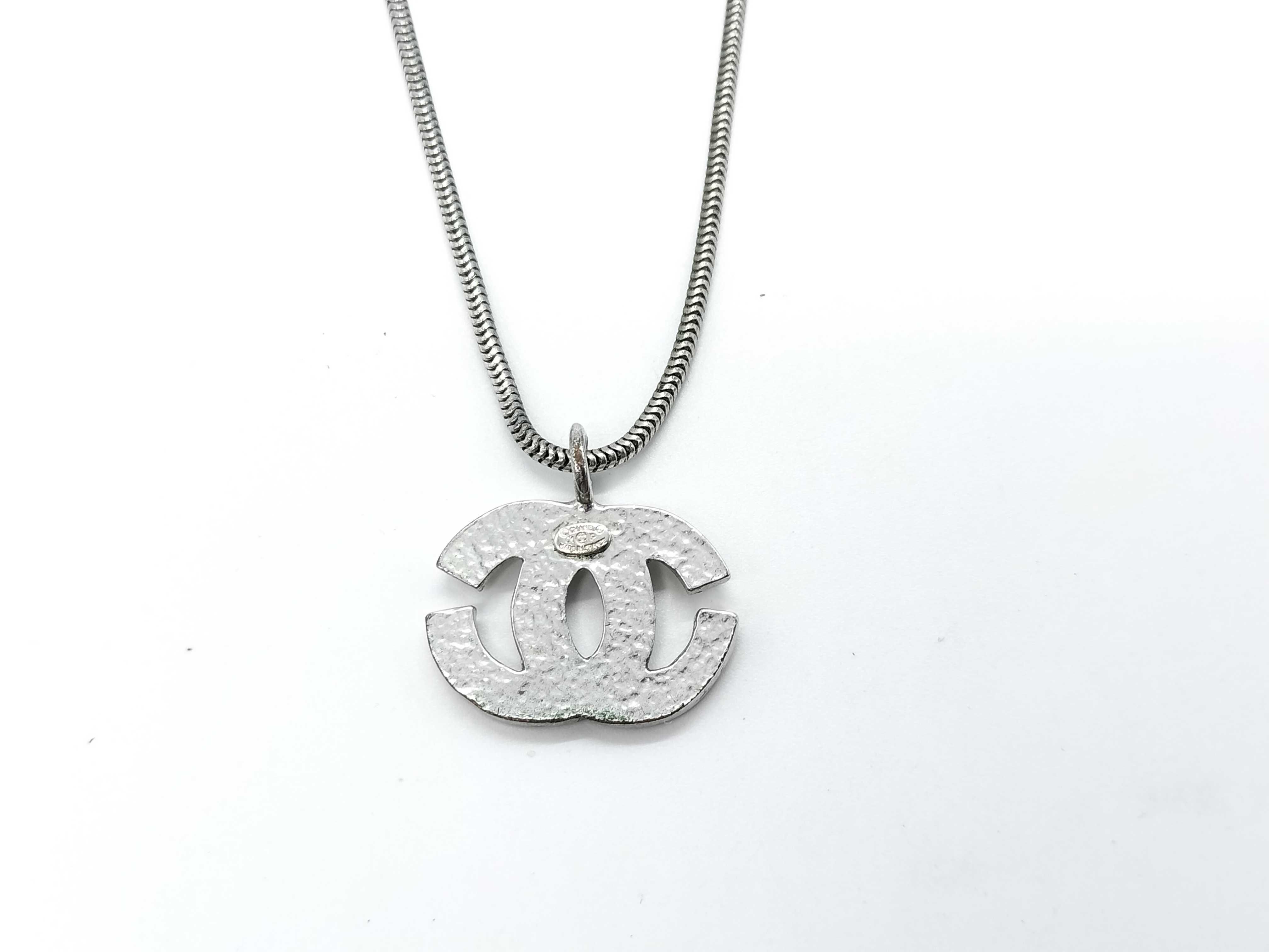 Coco Mark Rhinestone Necklace 01P — view 3