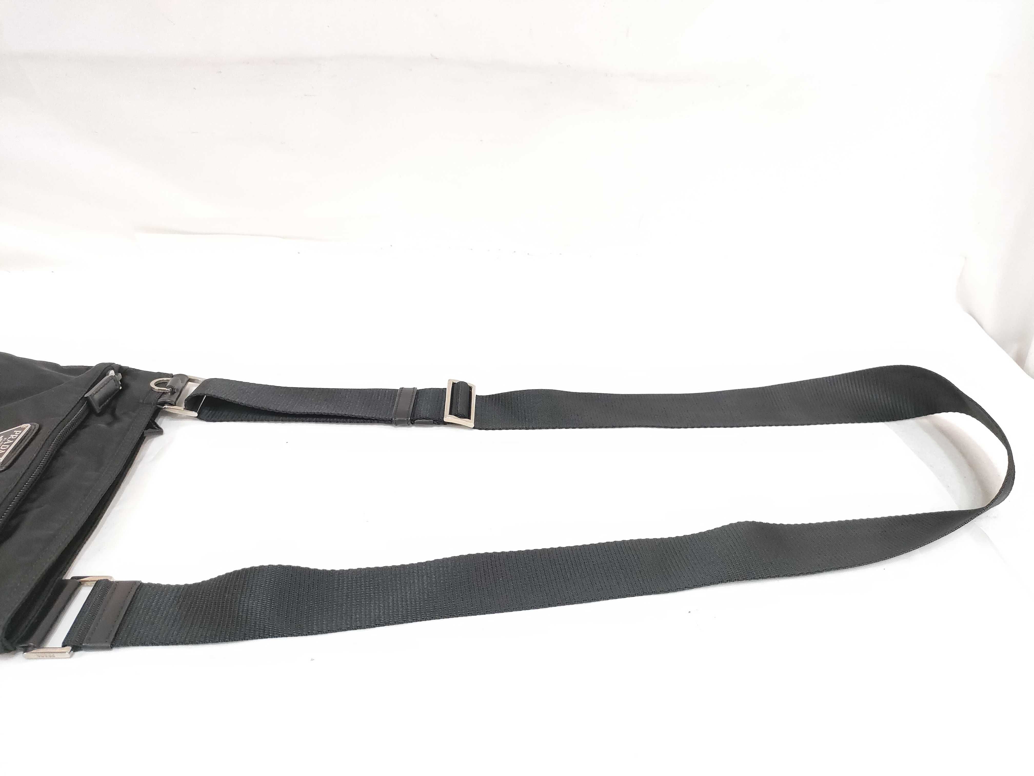 Nylon Shoulder Bag (Black) — view 3