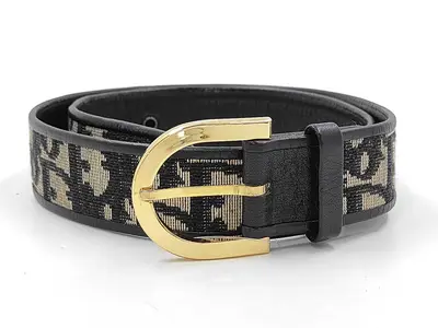 Trotter Dior/All-over pattern/Gold hardware belt