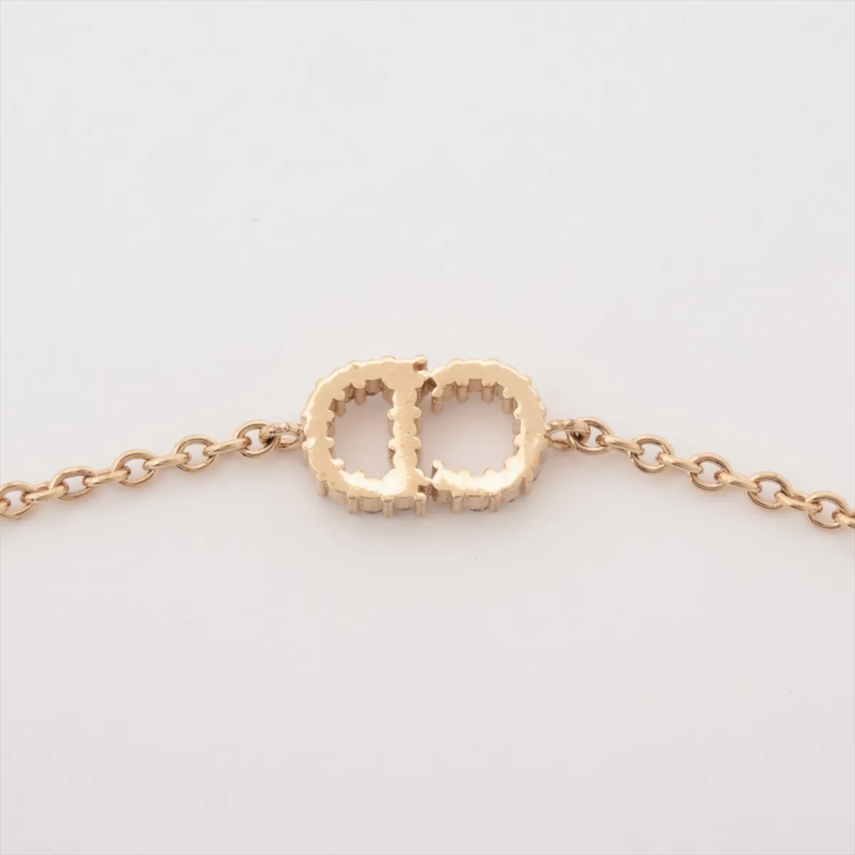 Clair D Lune bracelet, gold-plated with rhinestones. Shows signs of wear, — view 3