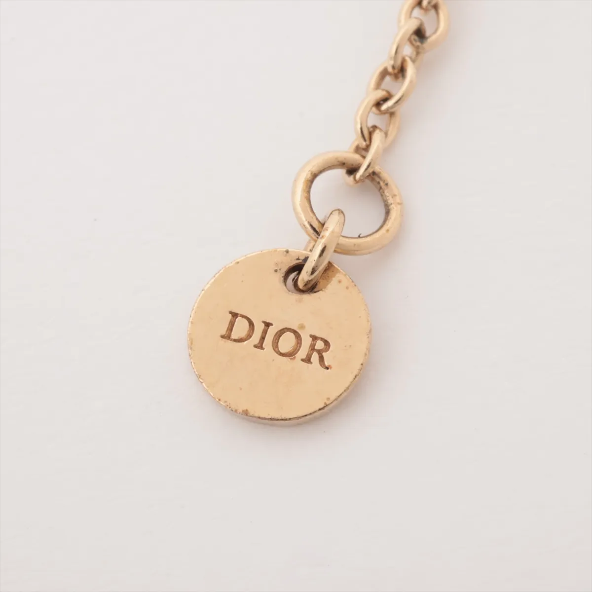 Clair D Lune bracelet, gold-plated with rhinestones. Shows signs of wear, — view 5