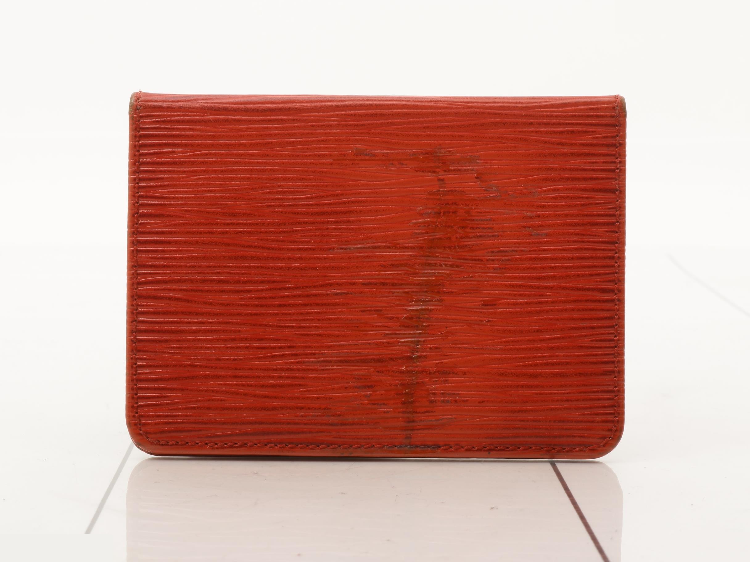 Epi Porto II Carte Vertical Castilian Red Card Case — view 2