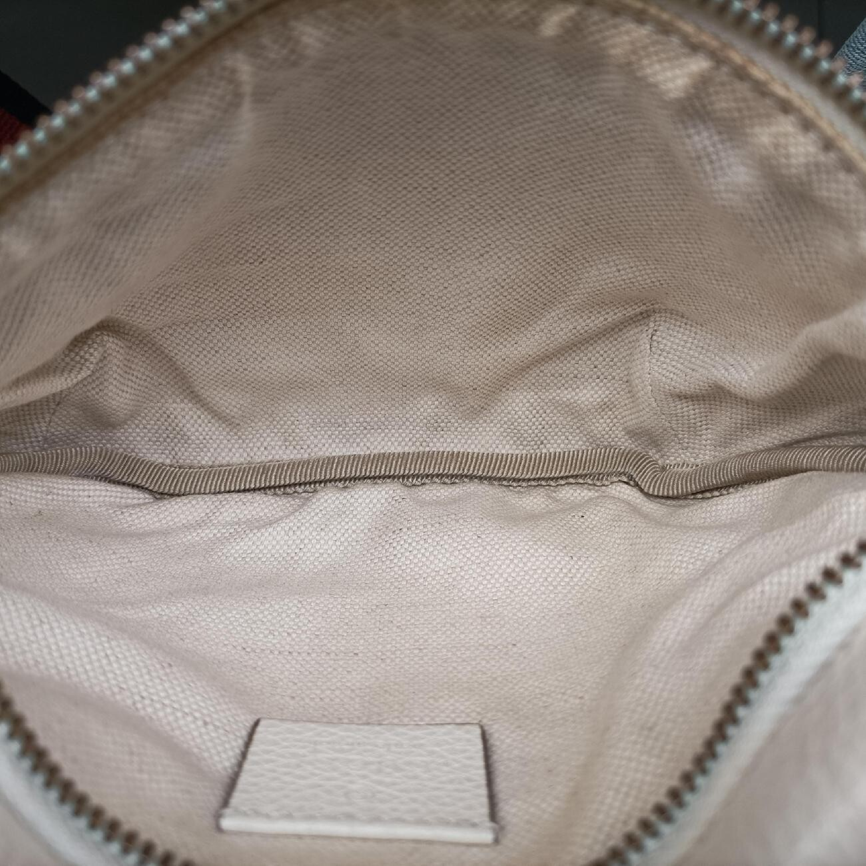 Print White Leather Waist Bag 527792 G028758749 — view 6