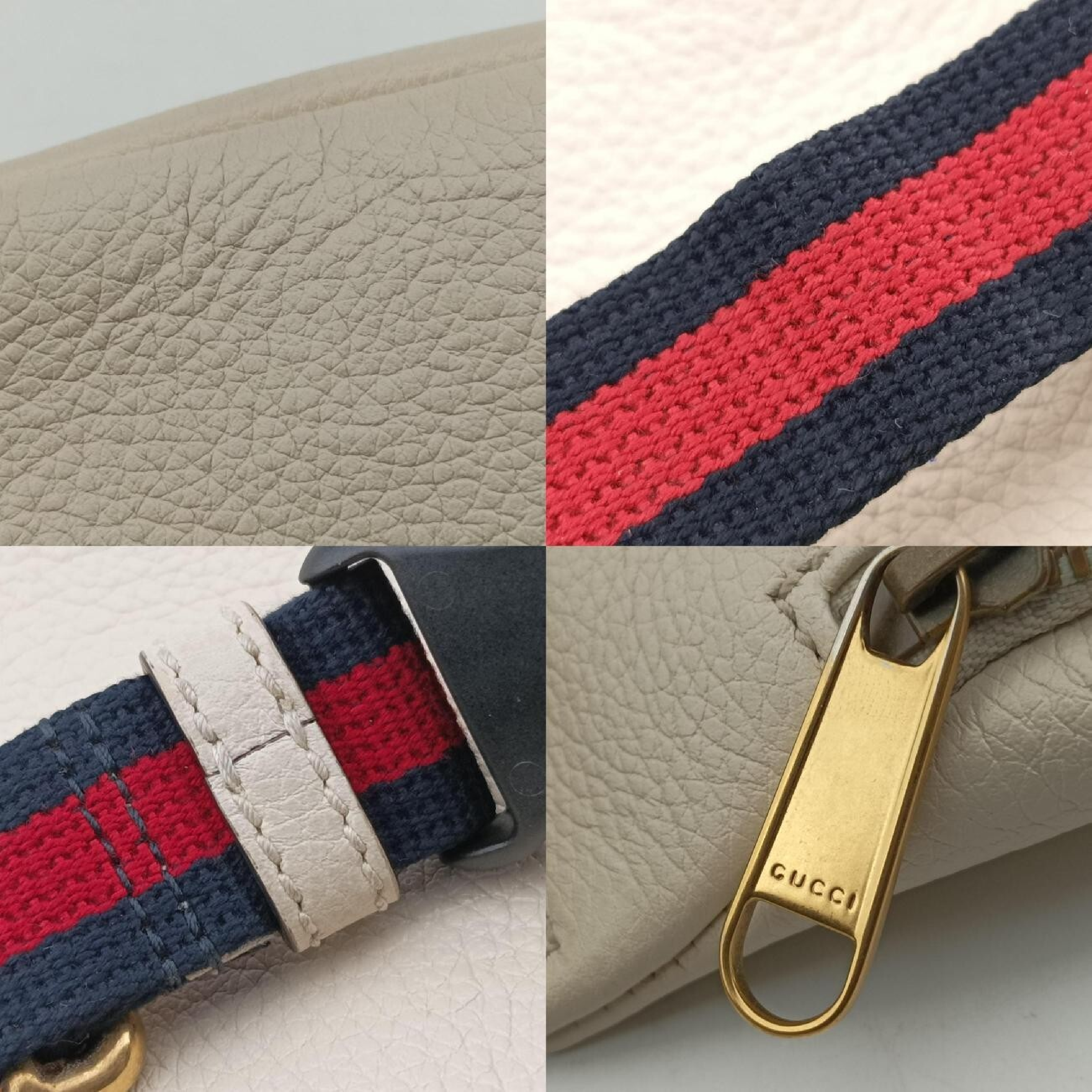 Print White Leather Waist Bag 527792 G028758749 — view 10
