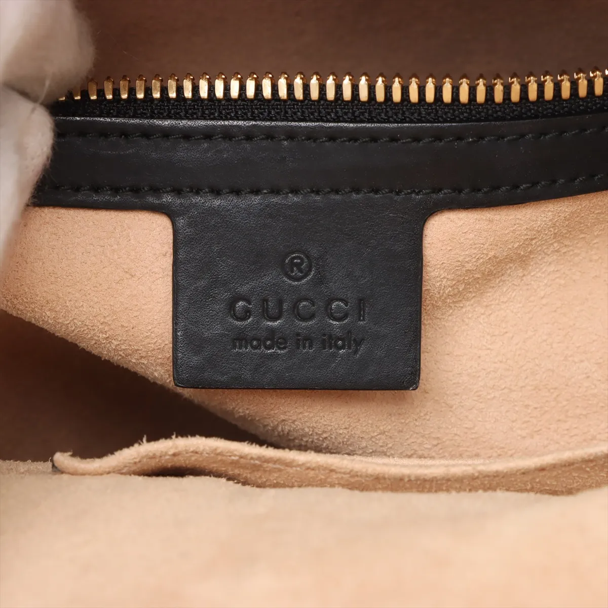 GG Supreme Bee PVC x Leather Backpack/Rucksack Beige x Black 427042 — view 10
